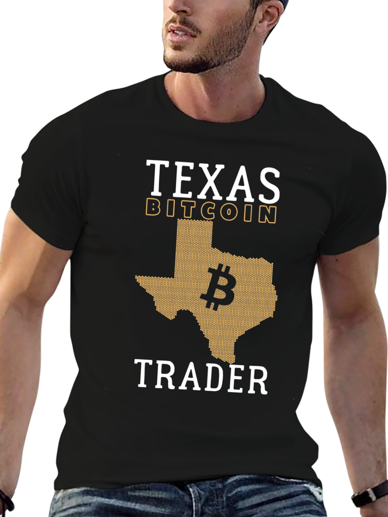 Texas Bitcoin Trader Graphic Tee - Crypto Currency T-Shirt