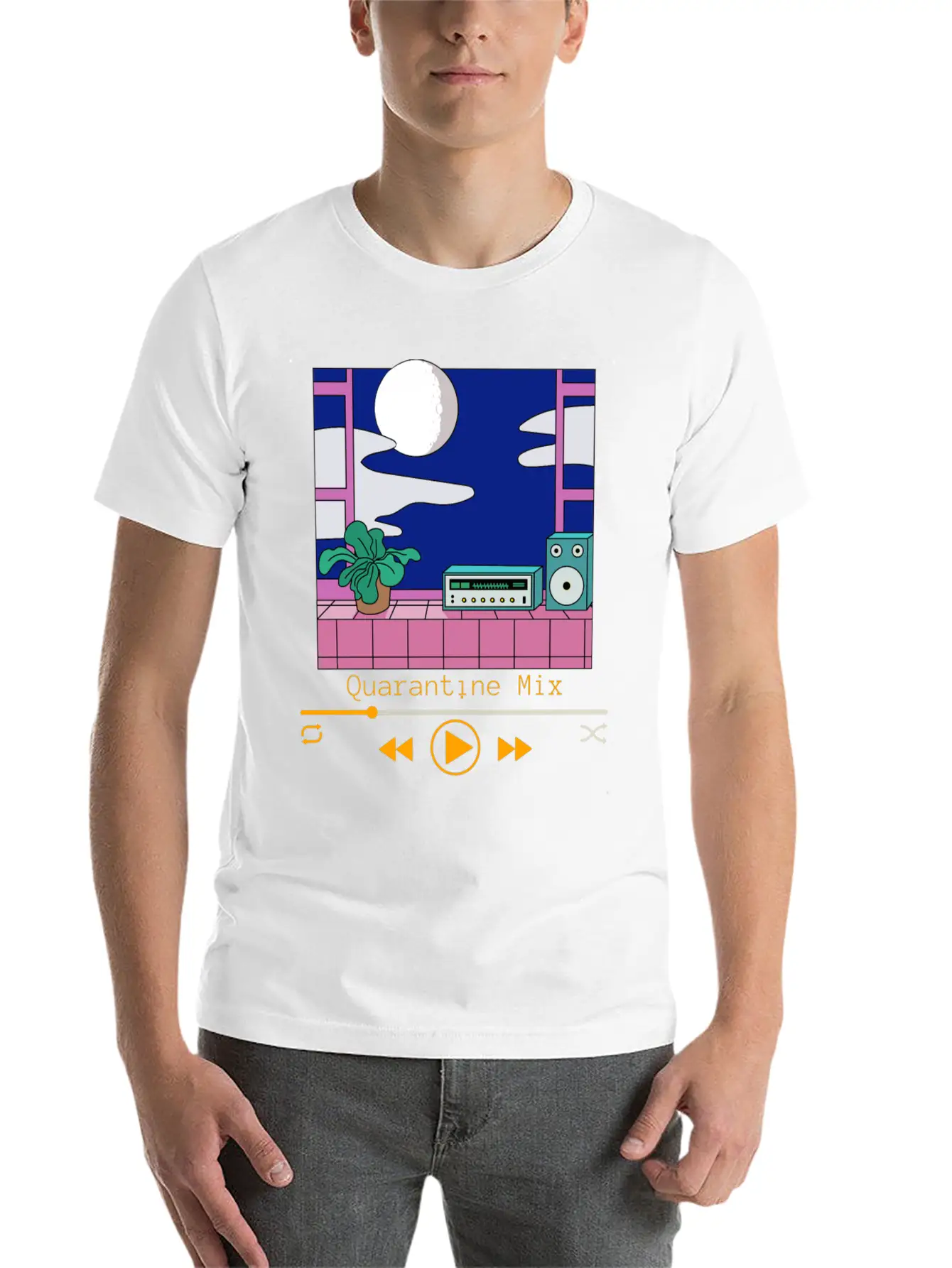 Quarantine Mix NIGHT Soft Cotton Short Sleeve Tee – Unisex Wardrobe Staple