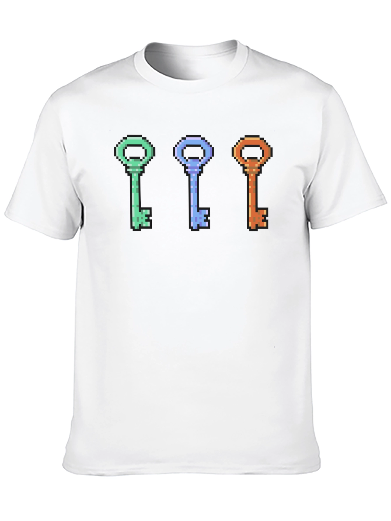 Pixelated Keys T-Shirt - Retro Gaming Style