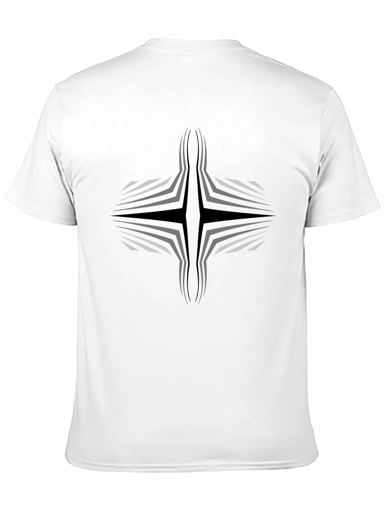Abstract Graphic Black T-Shirt