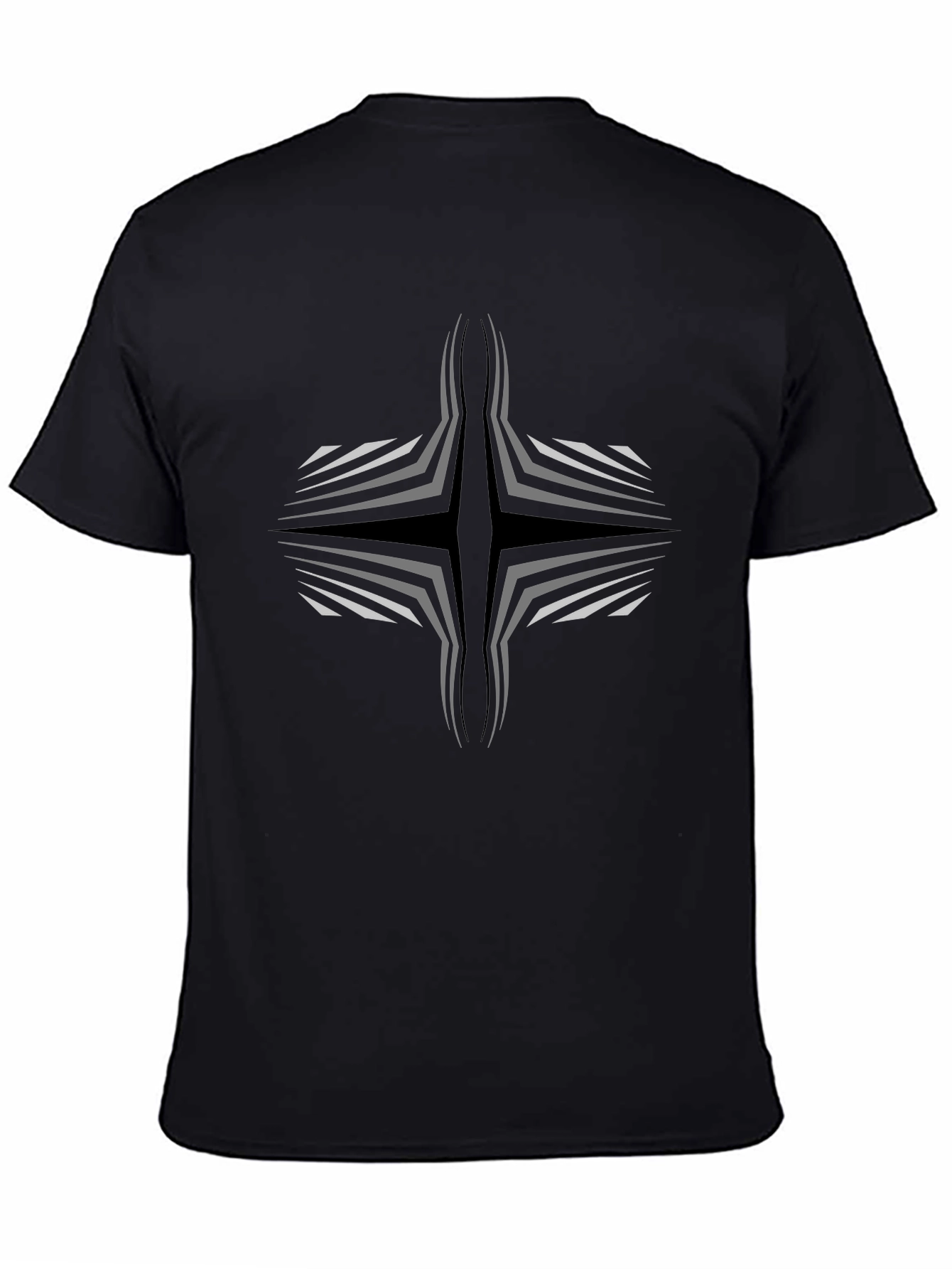 Abstract Graphic Black T-Shirt