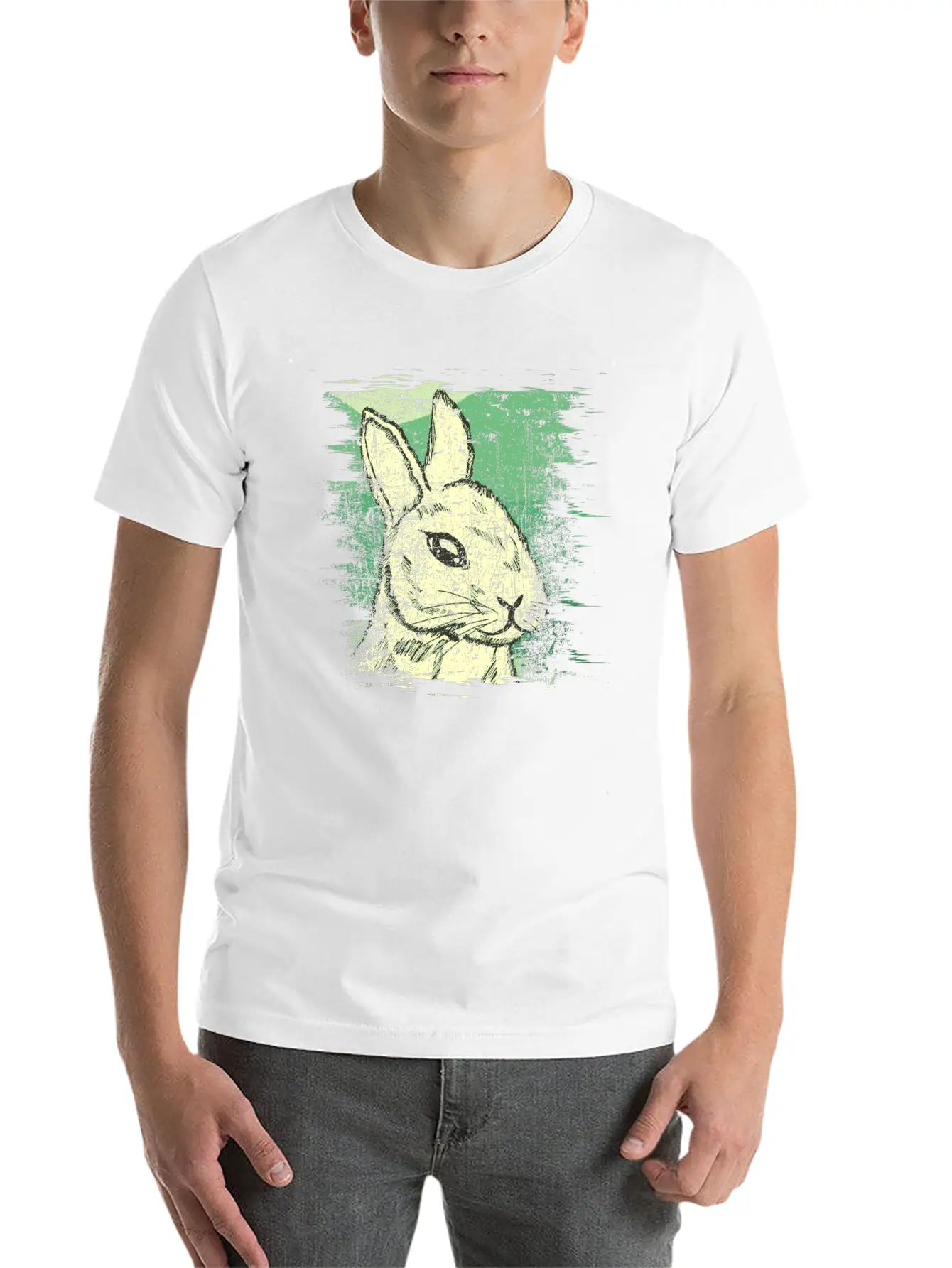 Rabbit Stylish Everyday T-Shirt – Unisex Basic Cotton Tee