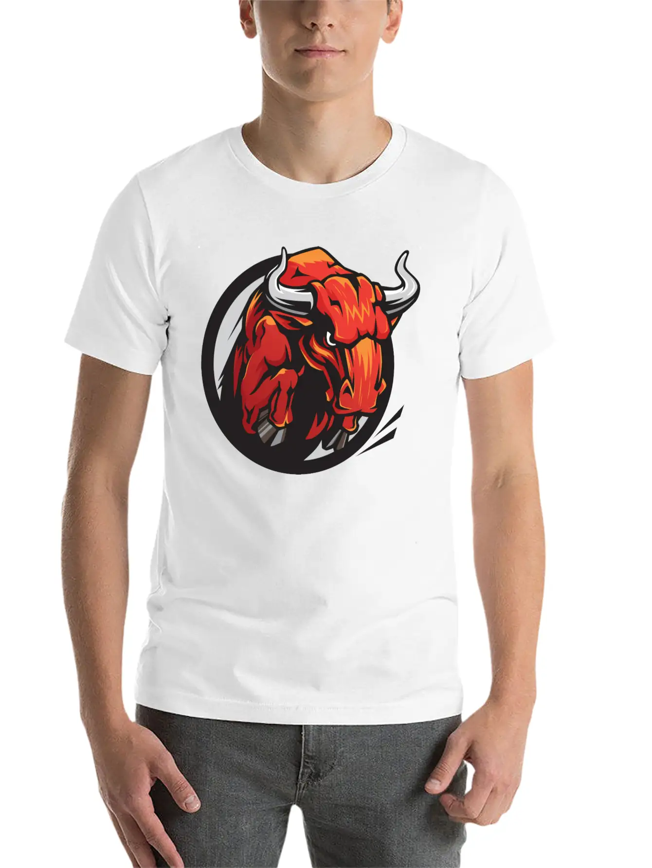 Raging Bull Classic Fit Graphic Tee For Daily Comfort – Unisex Cotton Shirt