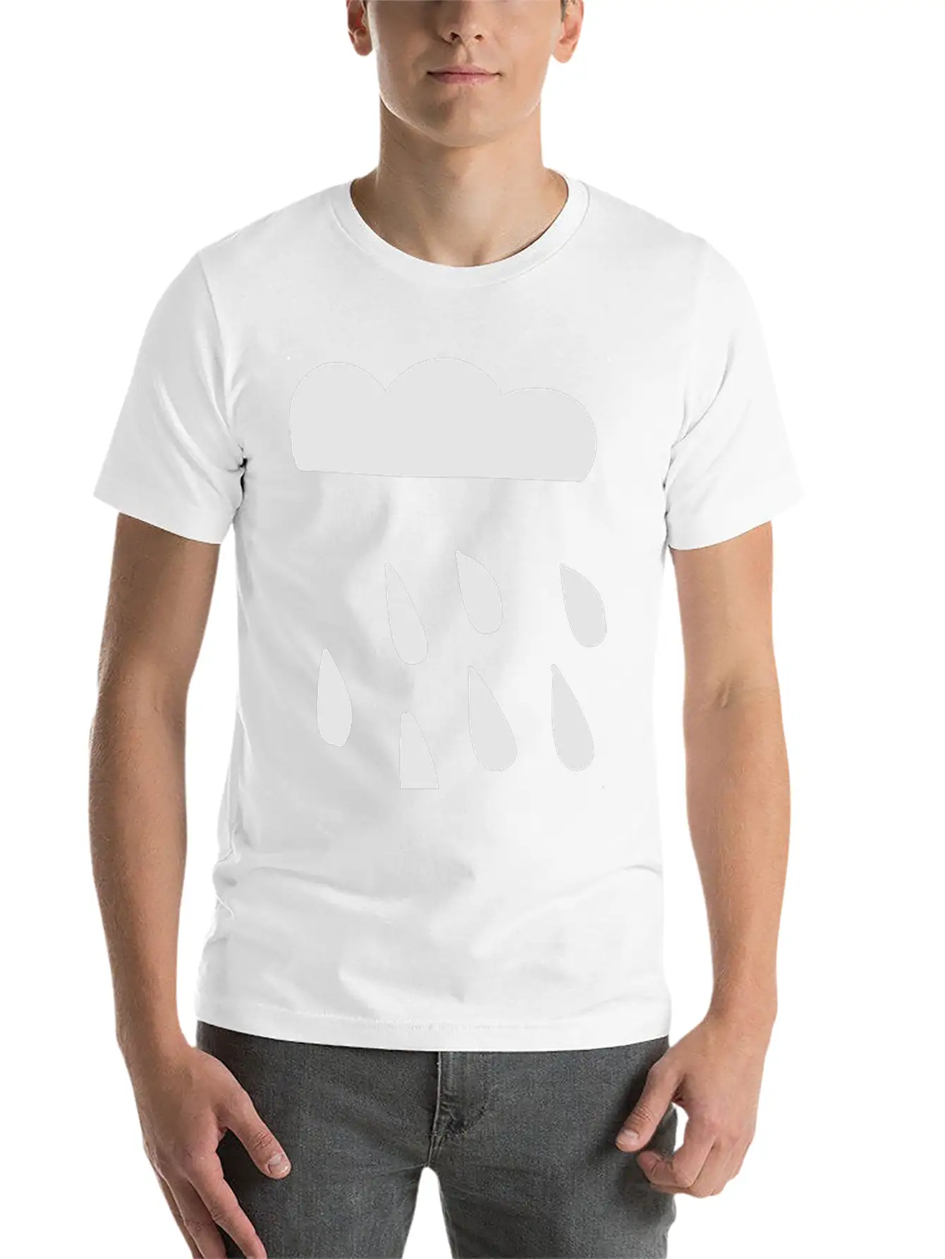 Rain Cloud Basic Graphic T-Shirt – Daily Comfort In Soft Cotton