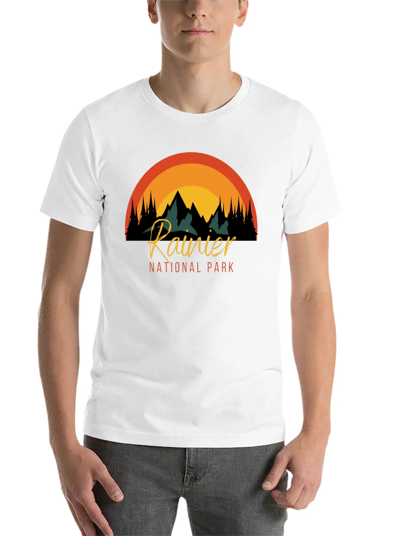 Rainier National Park Essential Cotton Tee For Daily Outfits – Unisex Style
