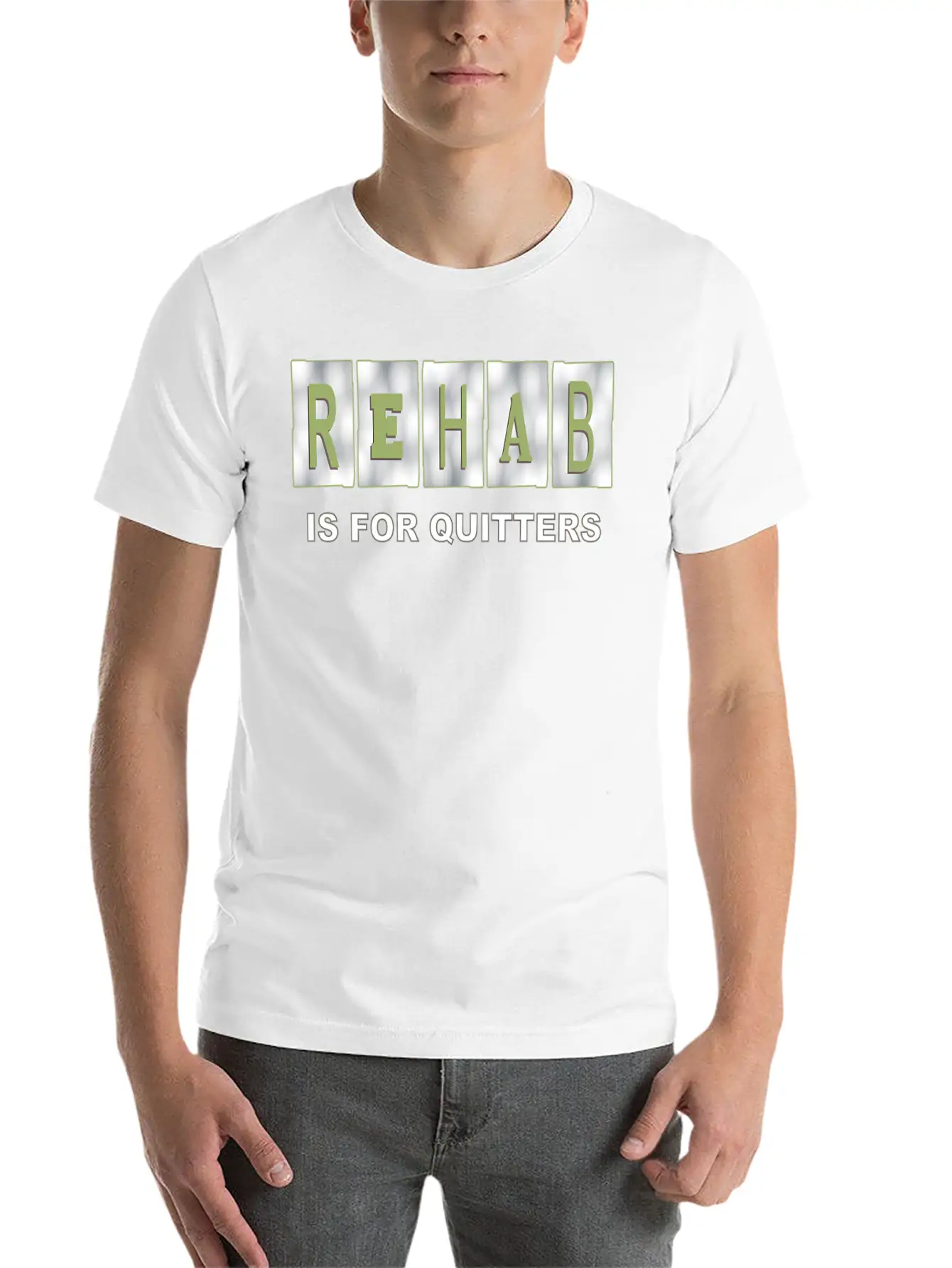 Rehab Is For Quitters Soft Cotton Short Sleeve Tee – Unisex Wardrobe Staple