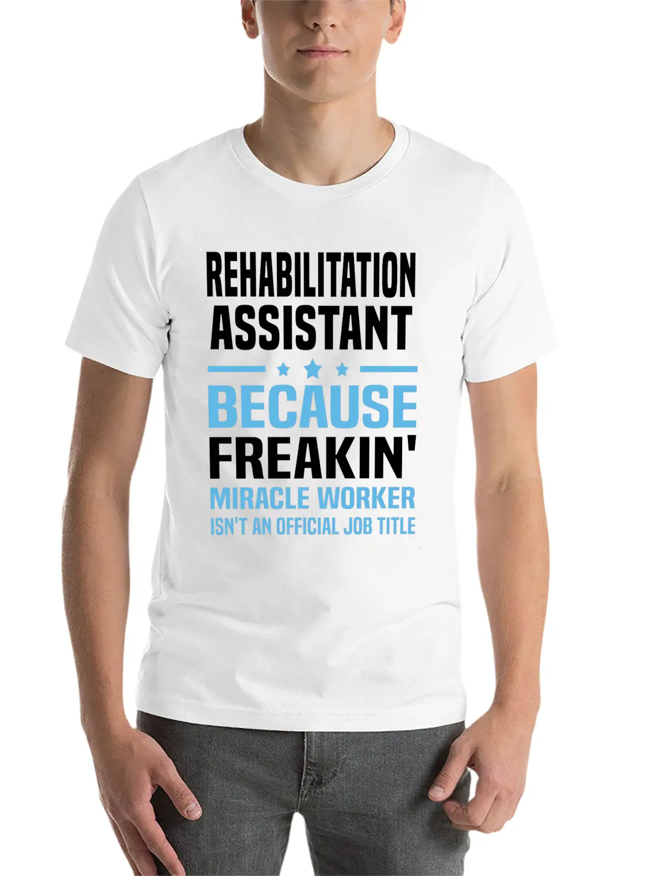 Rehabilitation Assistant Unisex Casual T-Shirt – Clean Design For Daily Comfort
