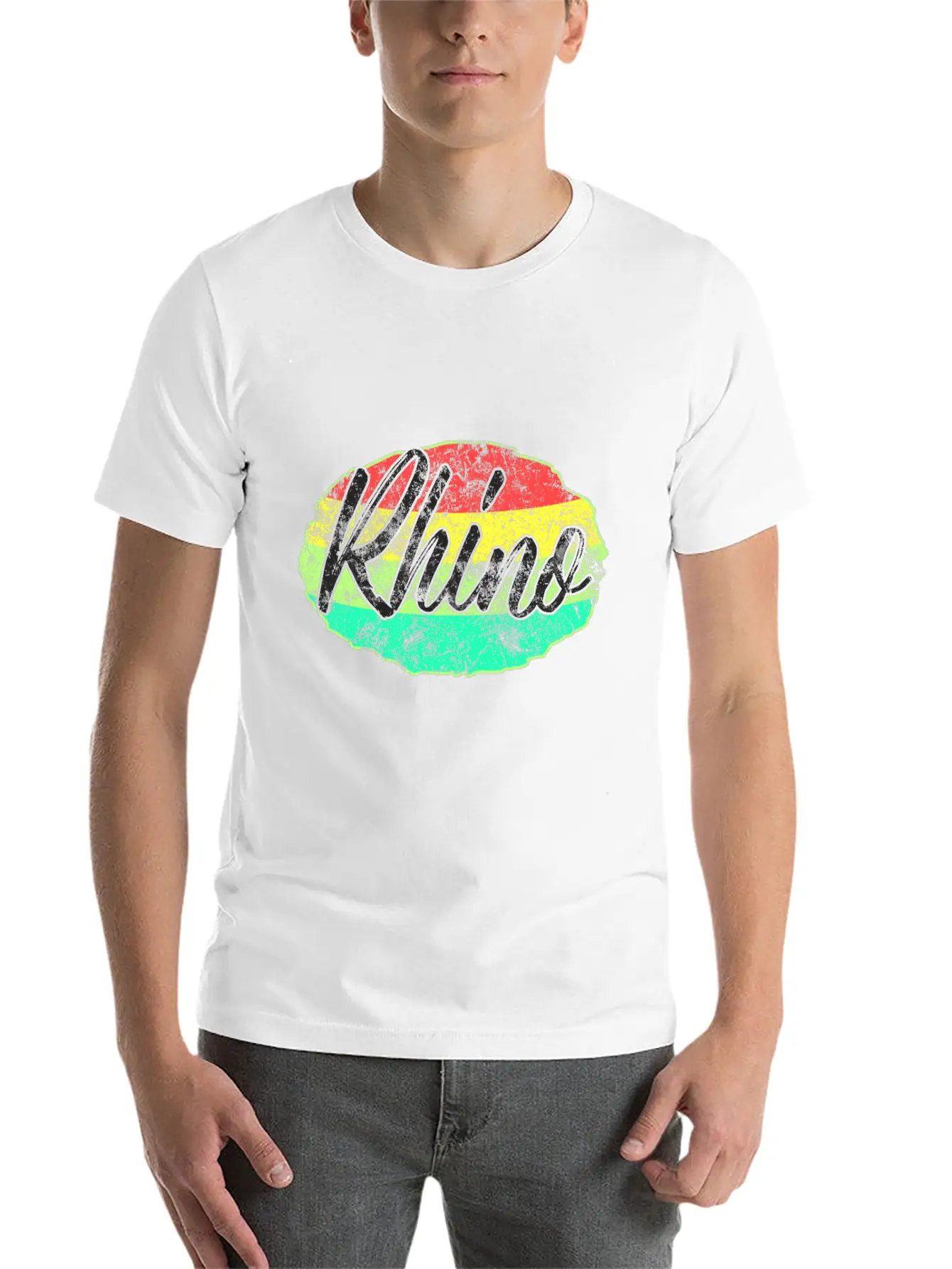 Rhino Classic Fit Graphic Tee For Daily Comfort – Unisex Cotton Shirt