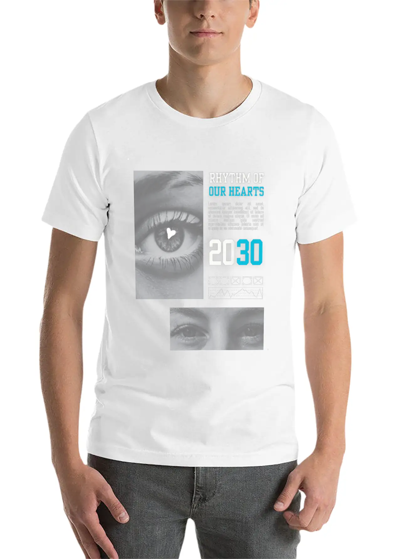 RHYTHM OF OUR HEARTS Unisex Casual T-Shirt – Clean Design For Daily Comfort