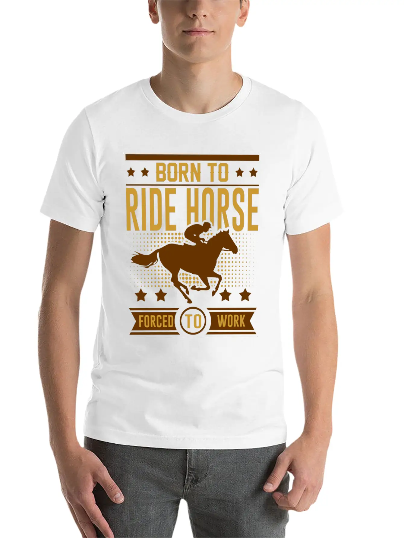 RIDE HORSE 21.png Lightweight Cotton T-Shirt – Daily Comfort Graphic Shirt