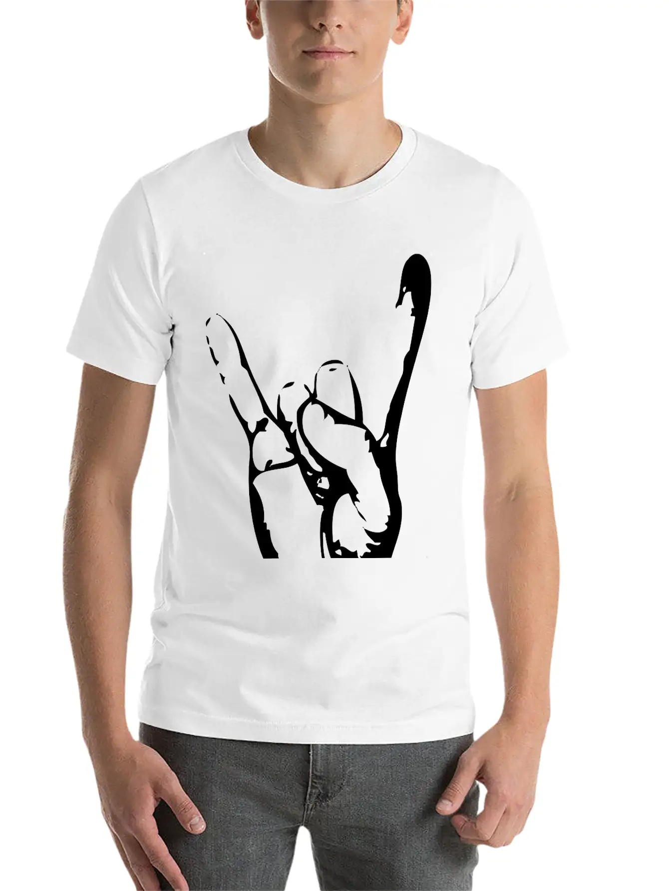 Rock On Modern Fit Casual T-Shirt – Clean And Versatile Design