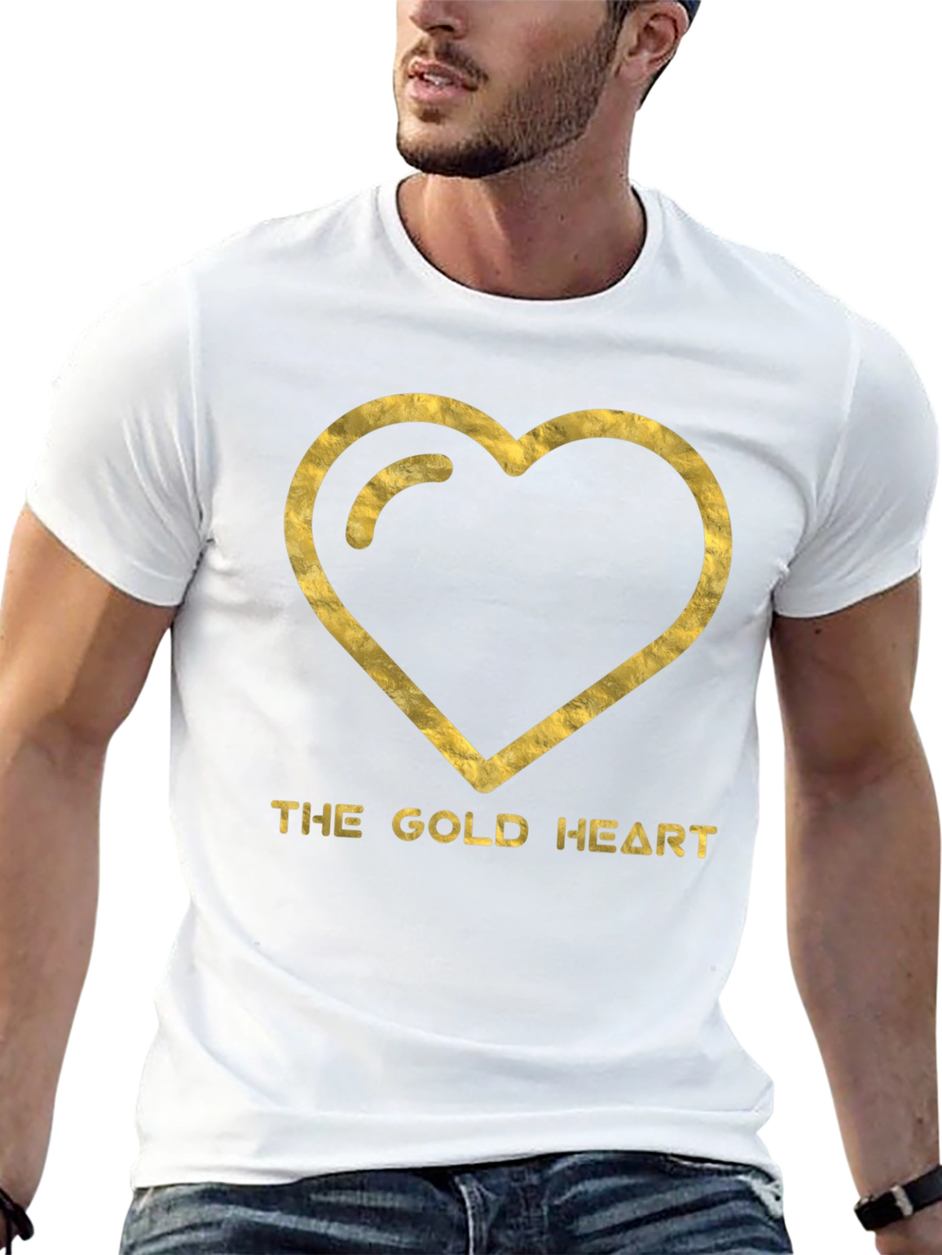 The Gold Heart Graphic T-Shirt