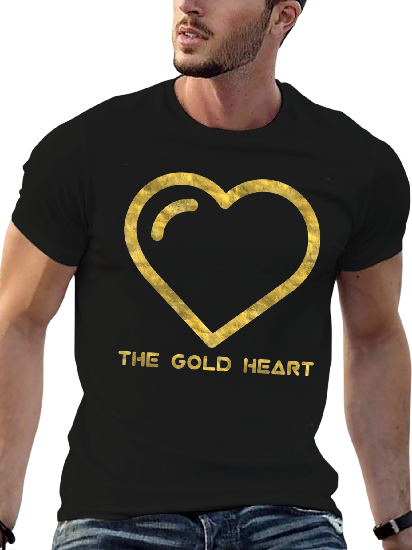 The Gold Heart Graphic T-Shirt