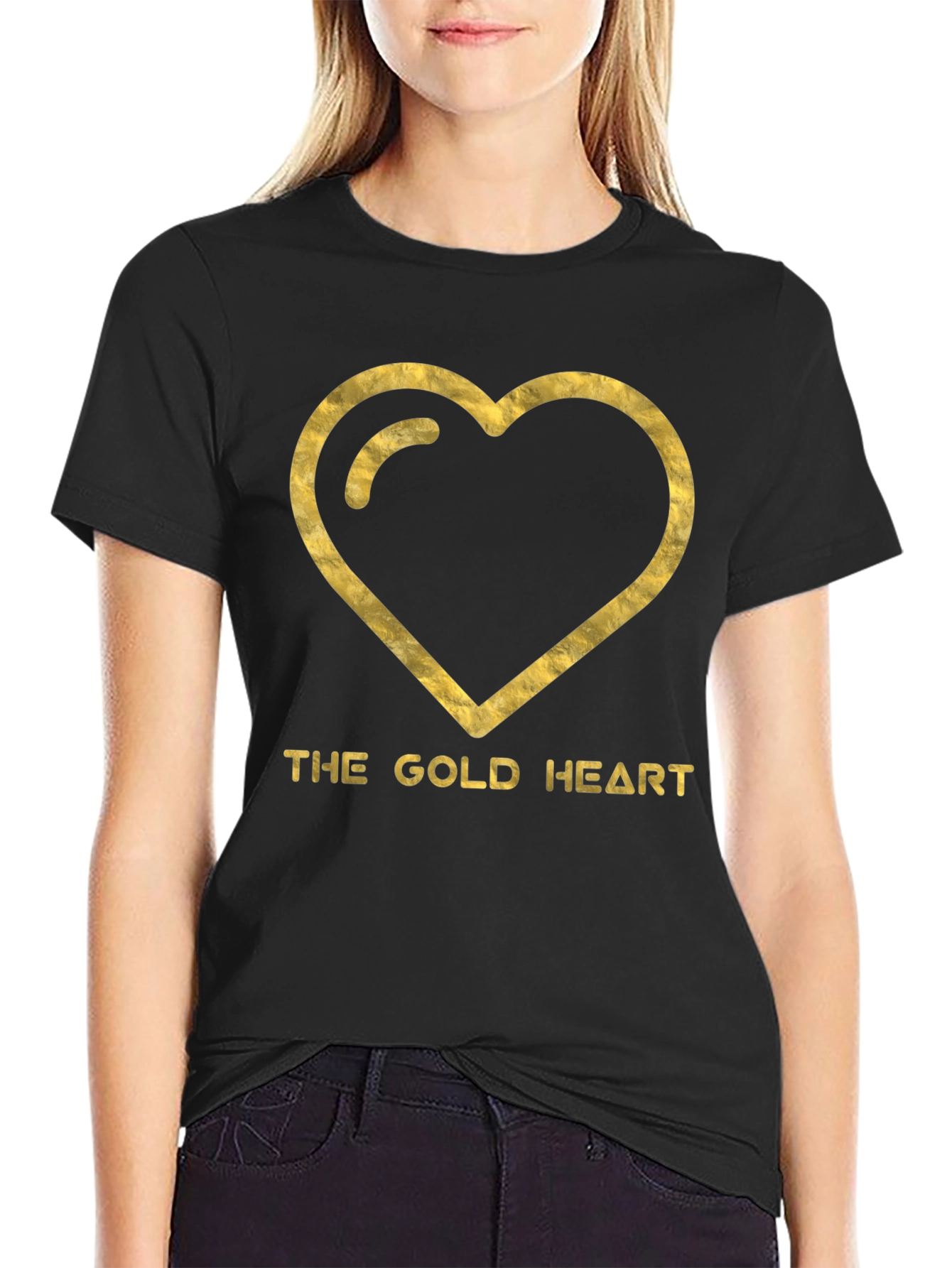 The Gold Heart Graphic T-Shirt
