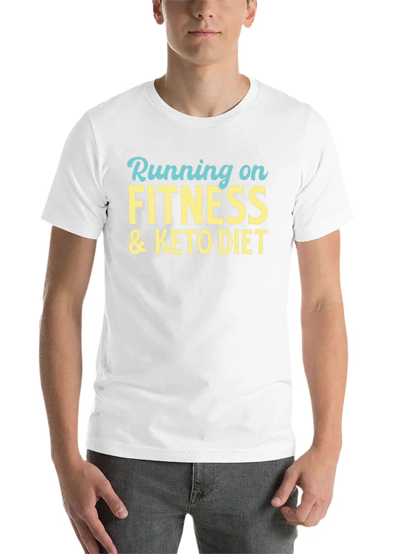 Running On Fitness And Keto Diet Relaxed Everyday Tee – Lightweight And Durable Cotton