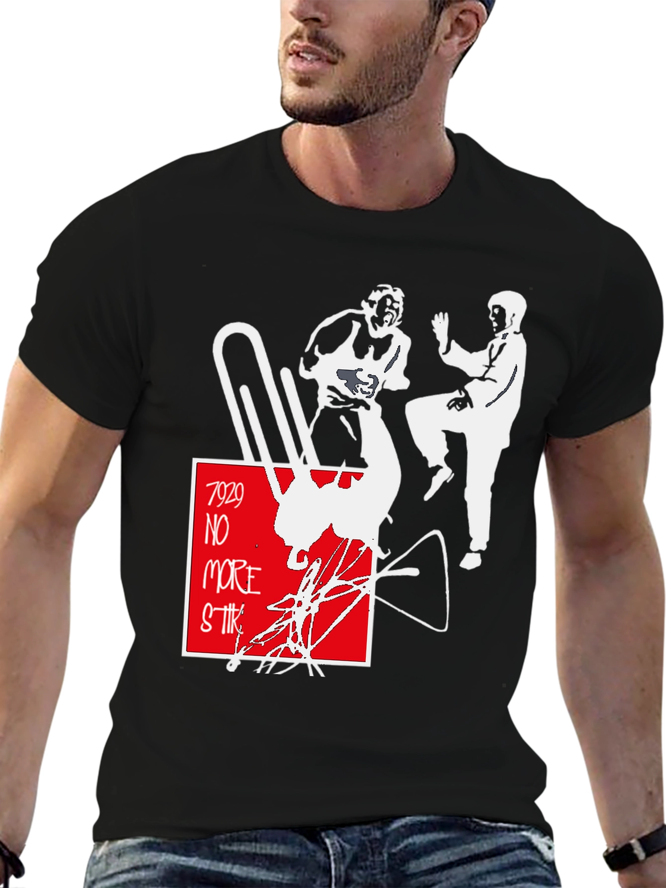 7929 No More Strike Graphic T-Shirt