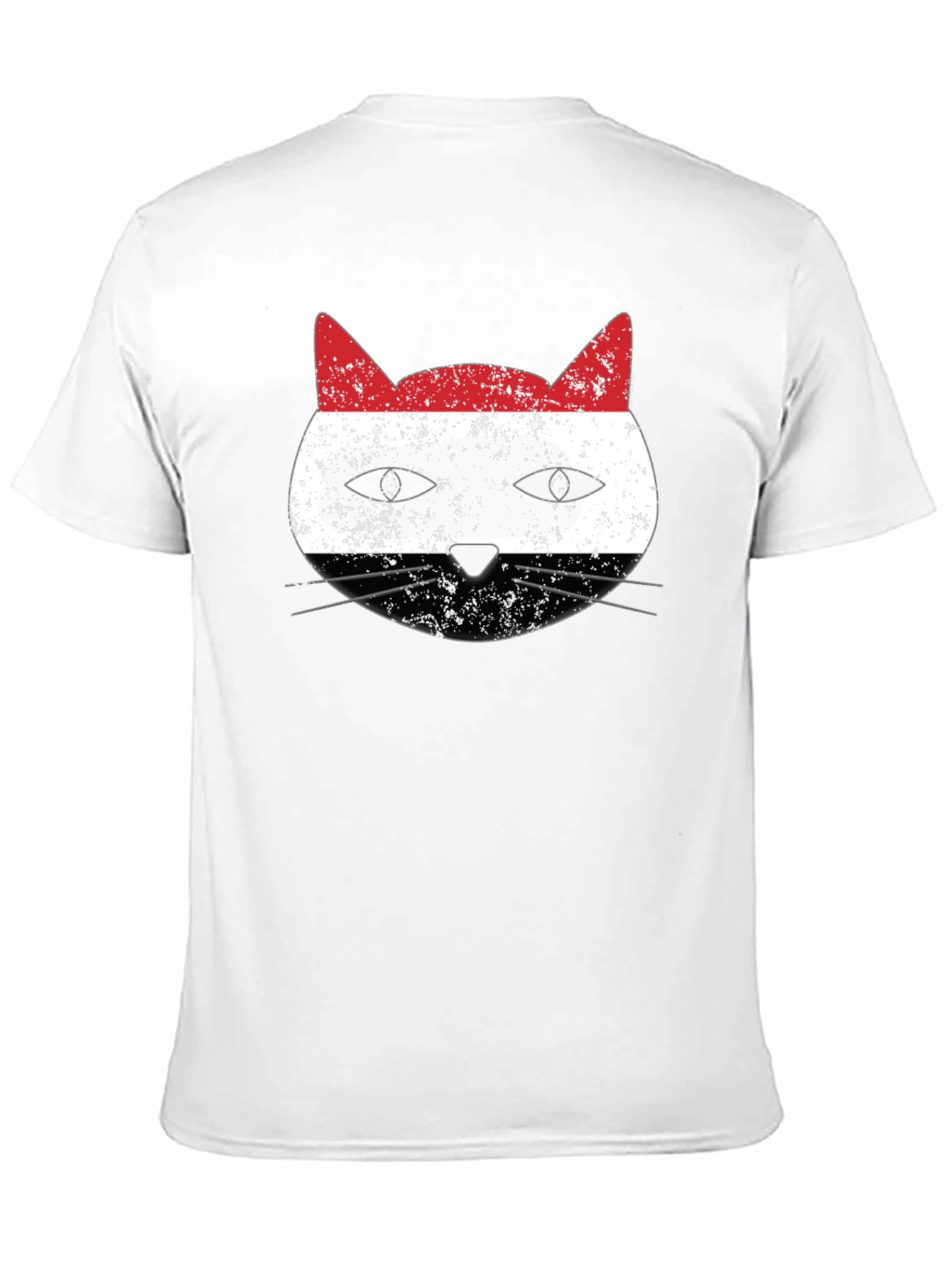 Yemen Flag Cat Graphic T-Shirt
