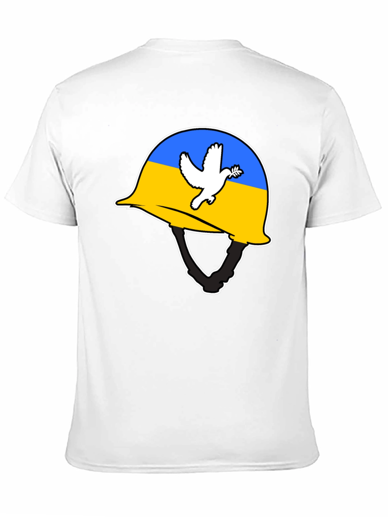Ukraine Peace Dove Helmet T-Shirt
