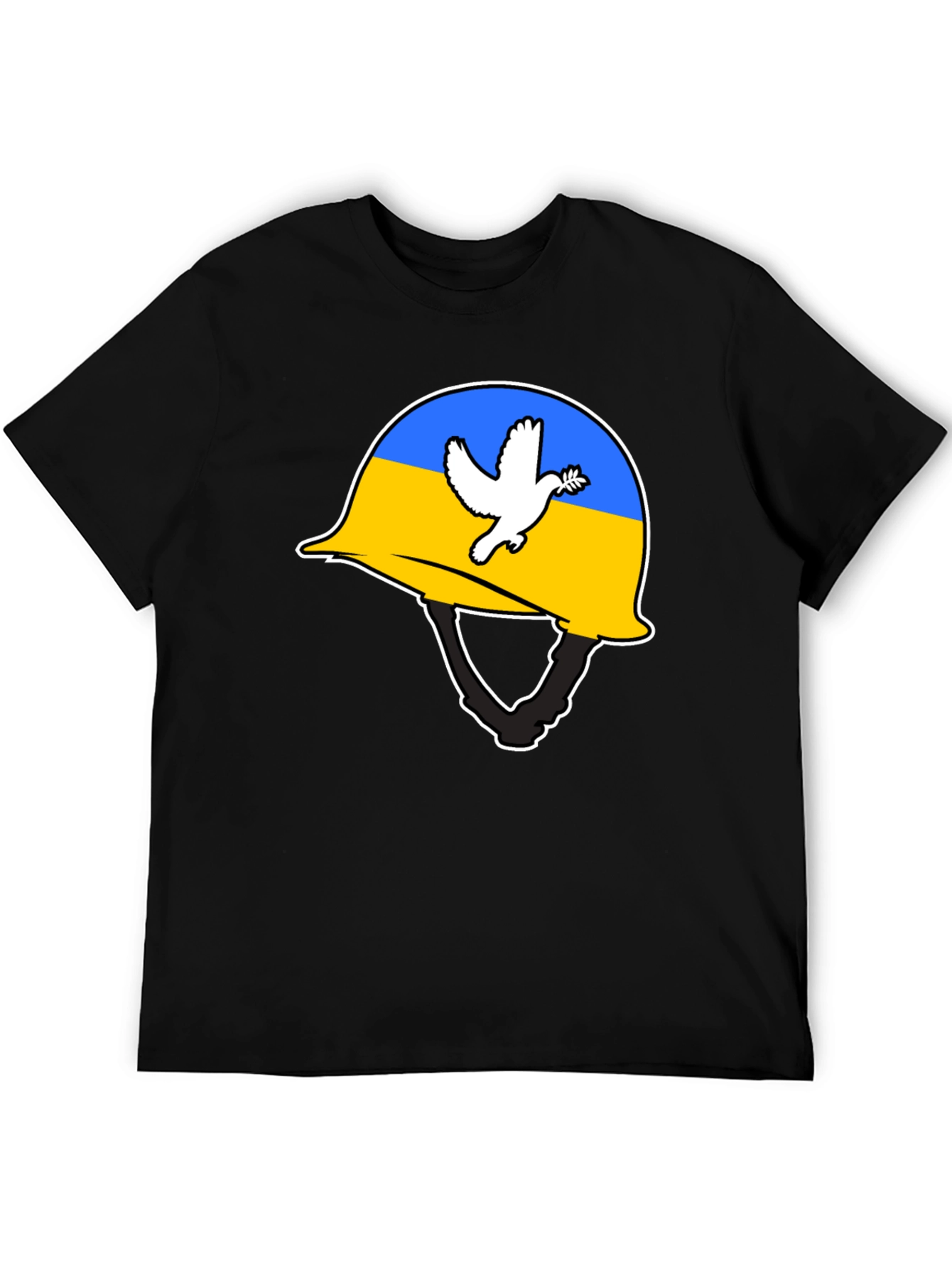 Ukraine Peace Dove Helmet T-Shirt