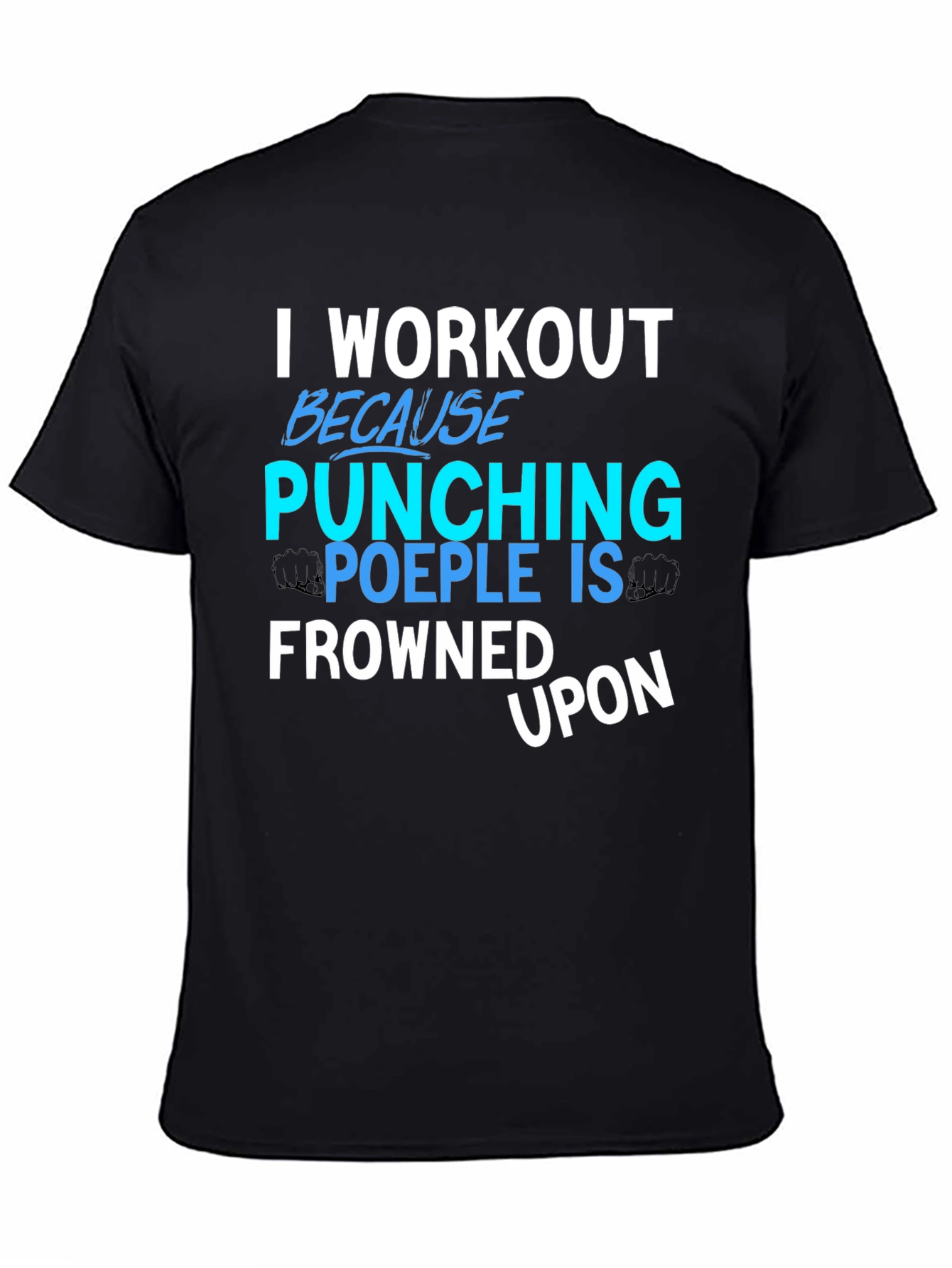 Workout Punching People Graphic Tee