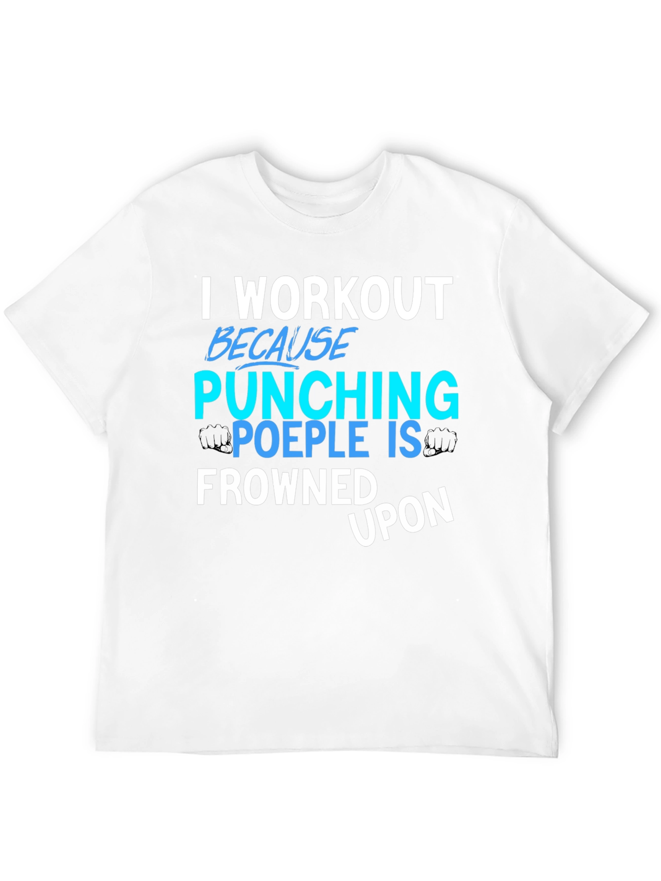 Workout Punching People Graphic Tee