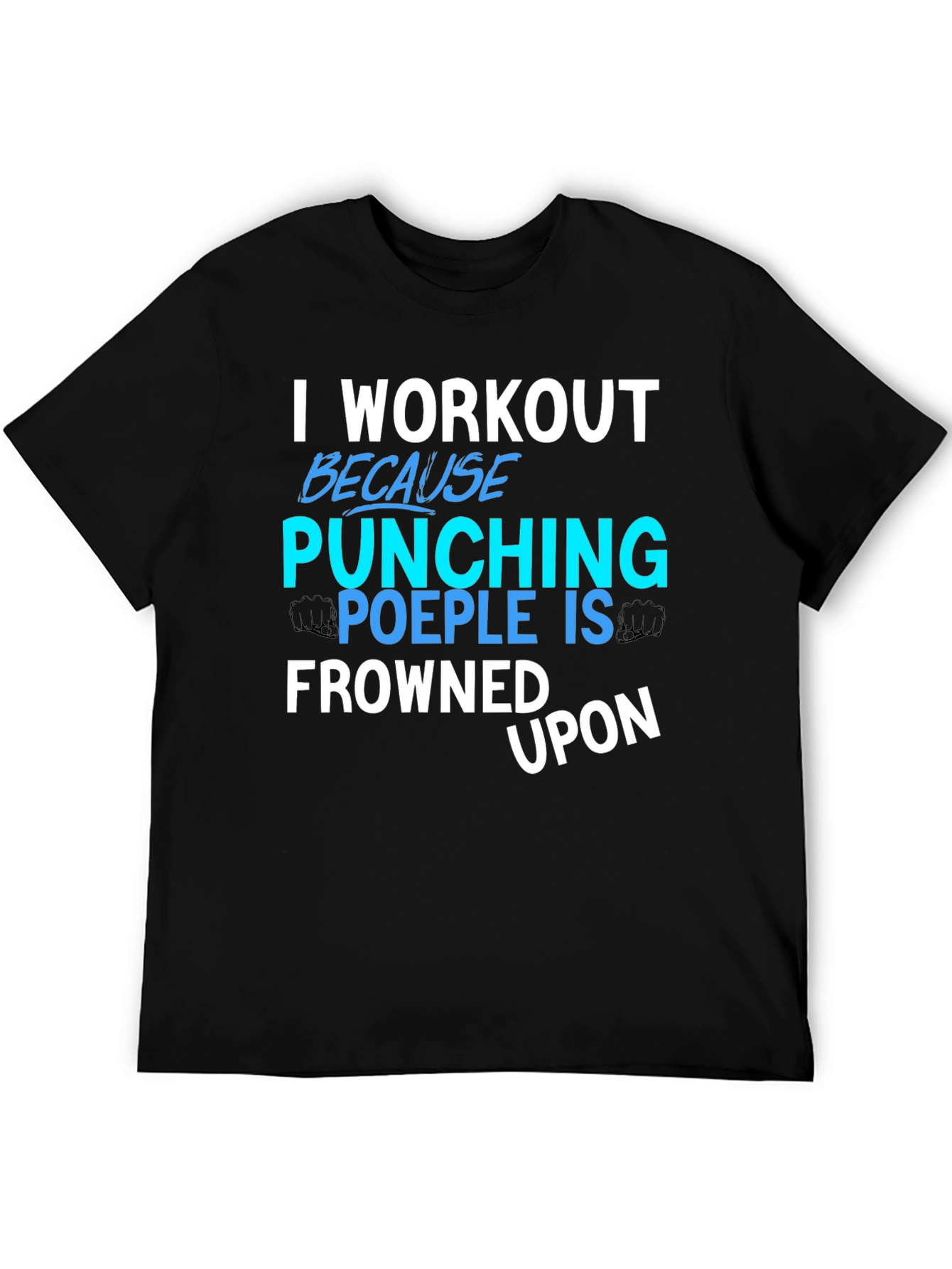 Workout Punching People Graphic Tee