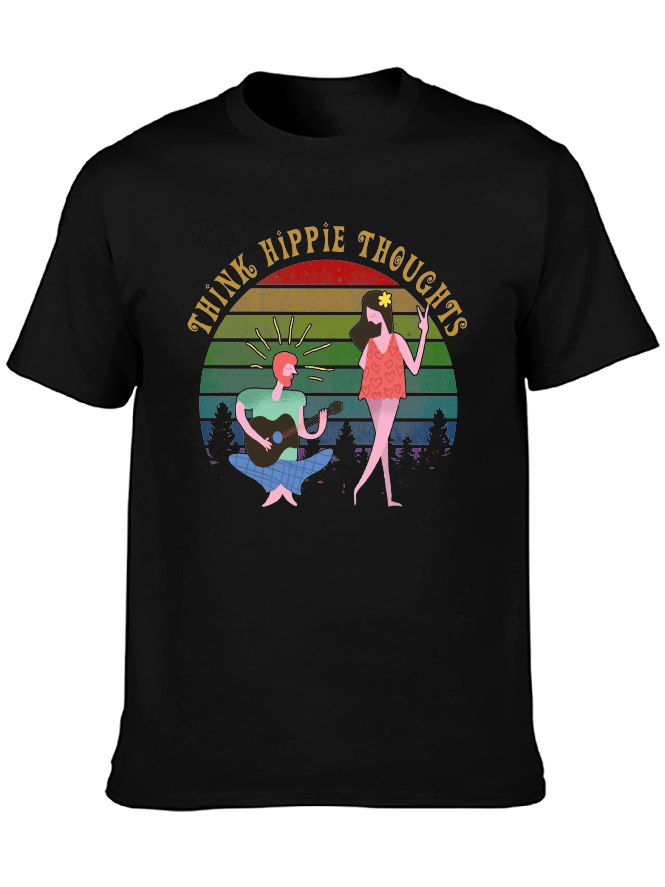 Think Hippie Thoughts Graphic T-Shirt