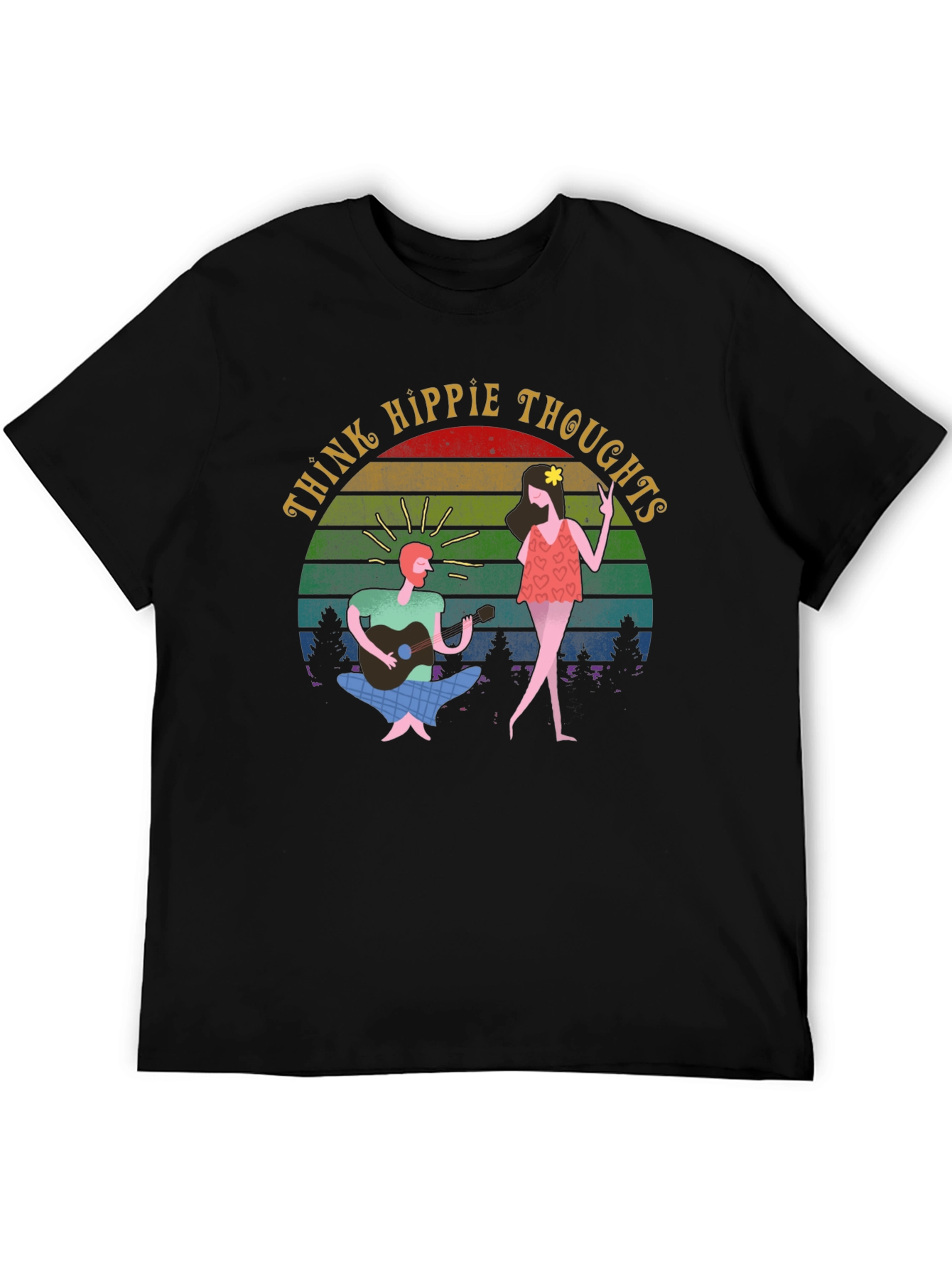Think Hippie Thoughts Graphic T-Shirt