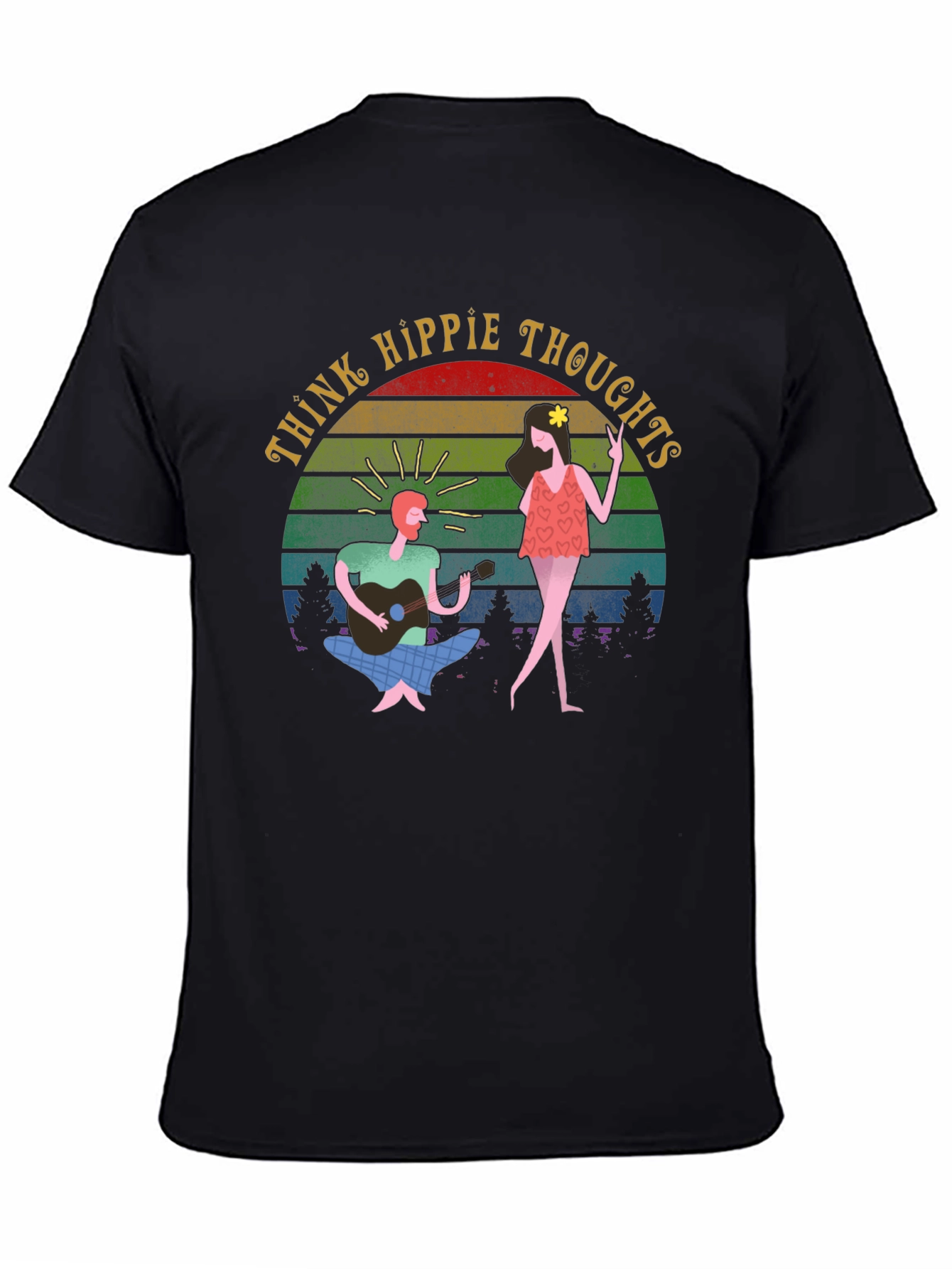 Think Hippie Thoughts Graphic T-Shirt