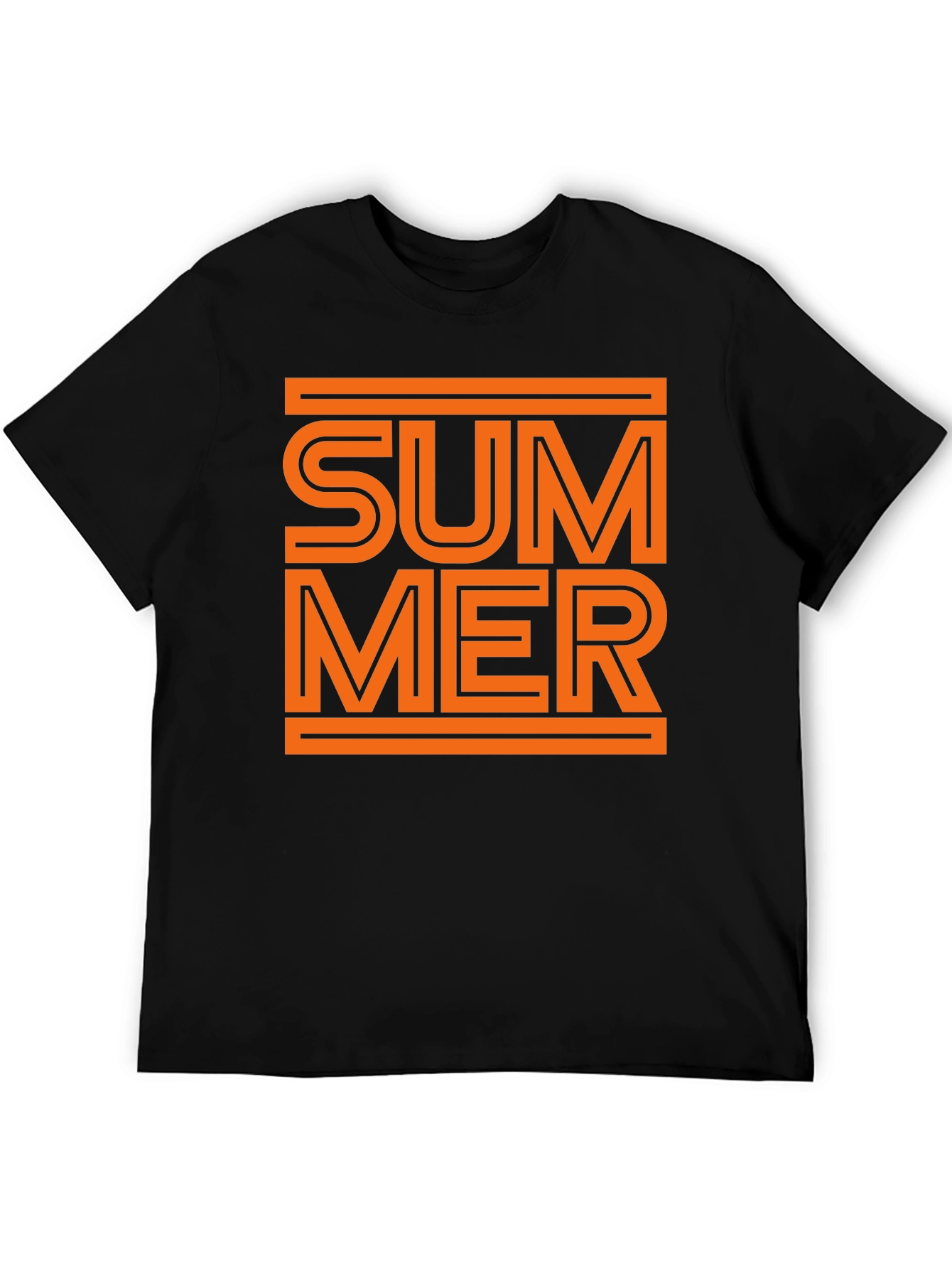 Summer Graphic Tee - Stylish Black T-Shirt