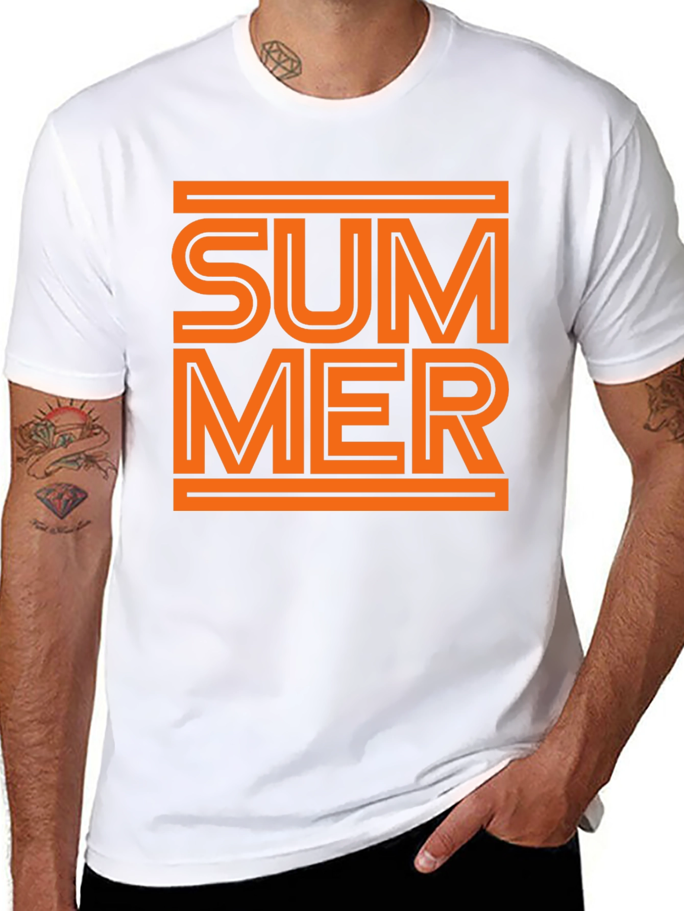 Summer Graphic Tee - Stylish Black T-Shirt