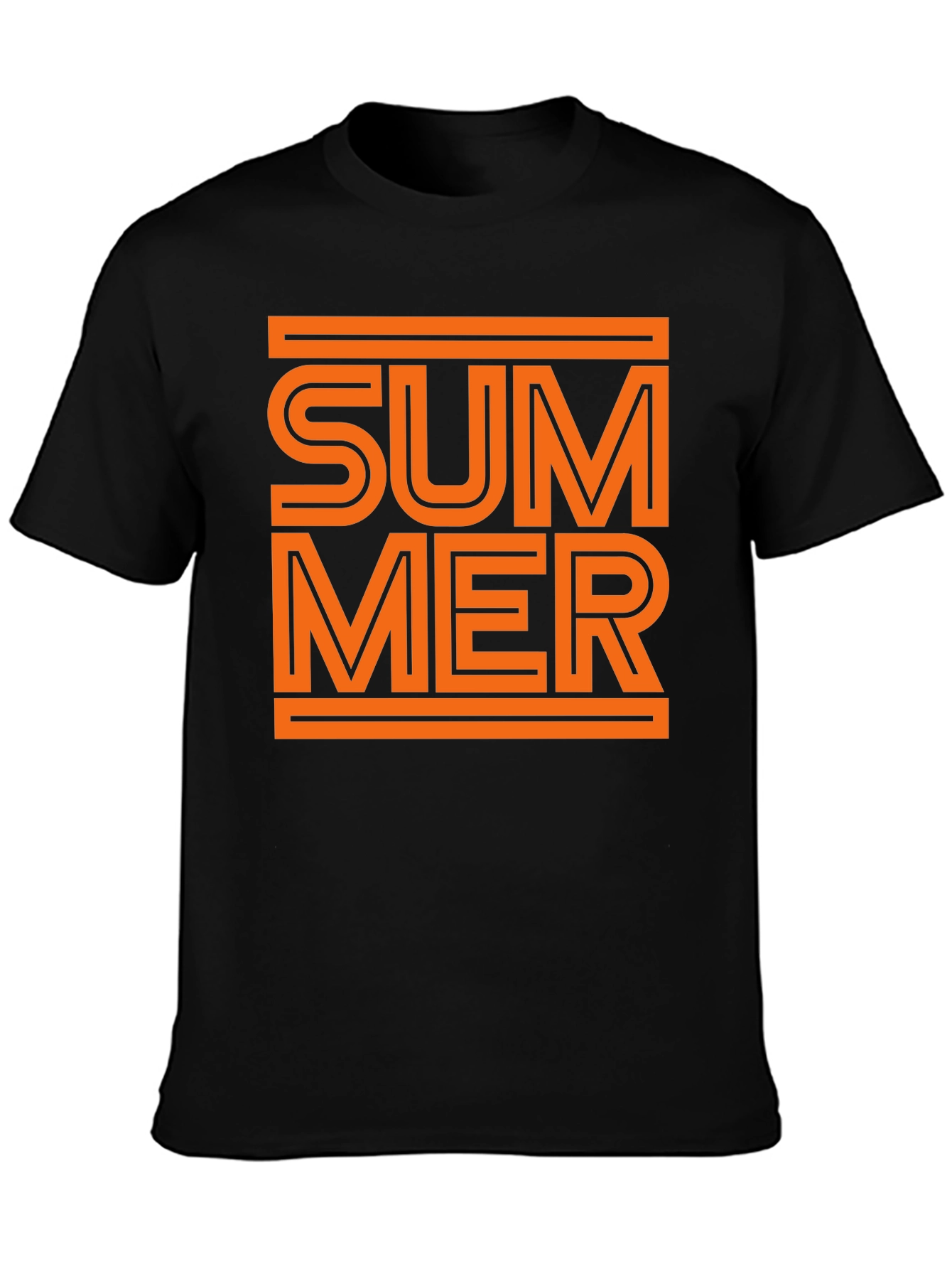 Summer Graphic Tee - Stylish Black T-Shirt