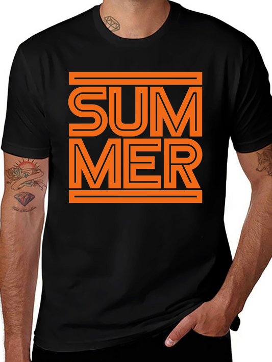 Summer Graphic Tee - Stylish Black T-Shirt