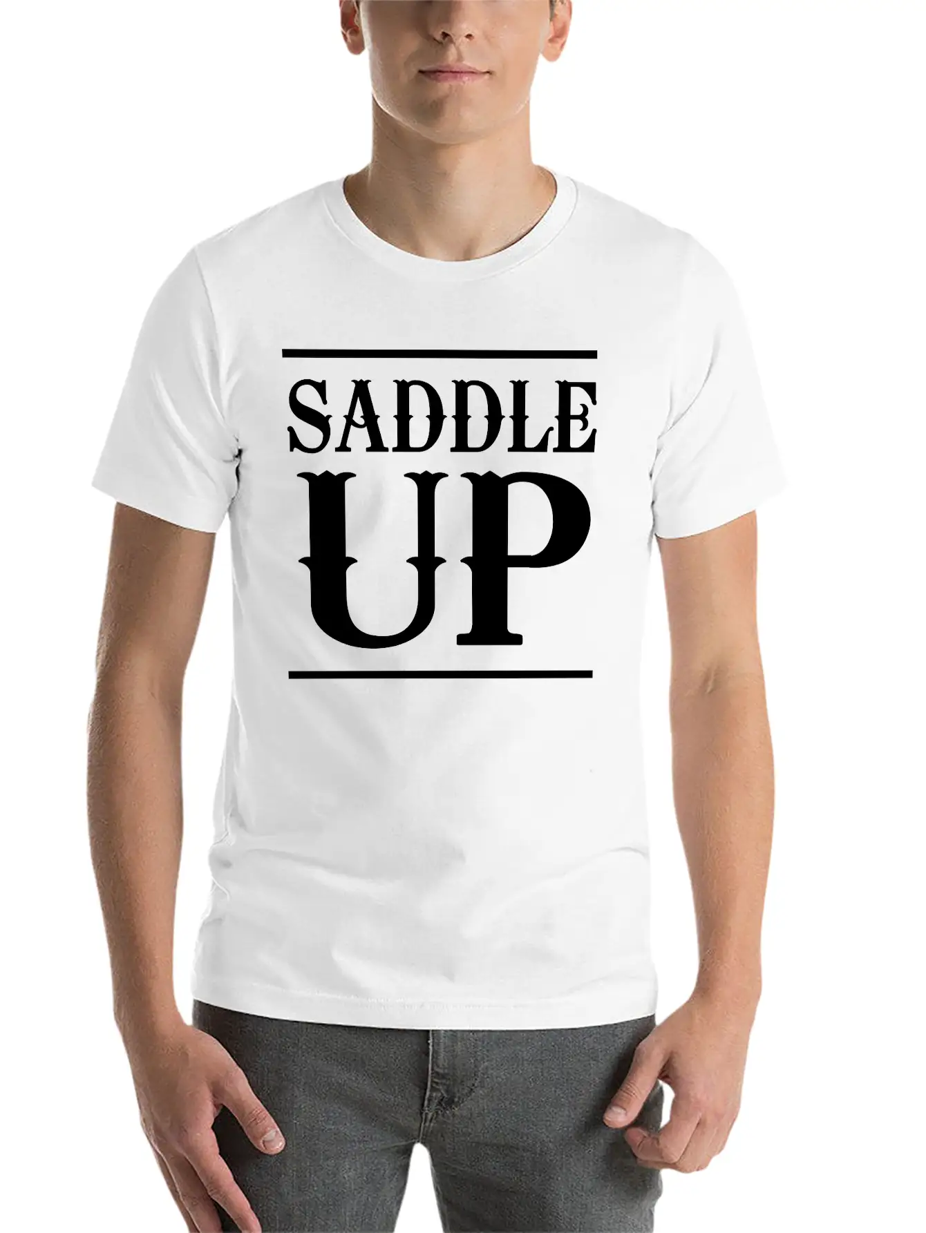 Saddle Up Basic Graphic T-Shirt – Daily Comfort In Soft Cotton