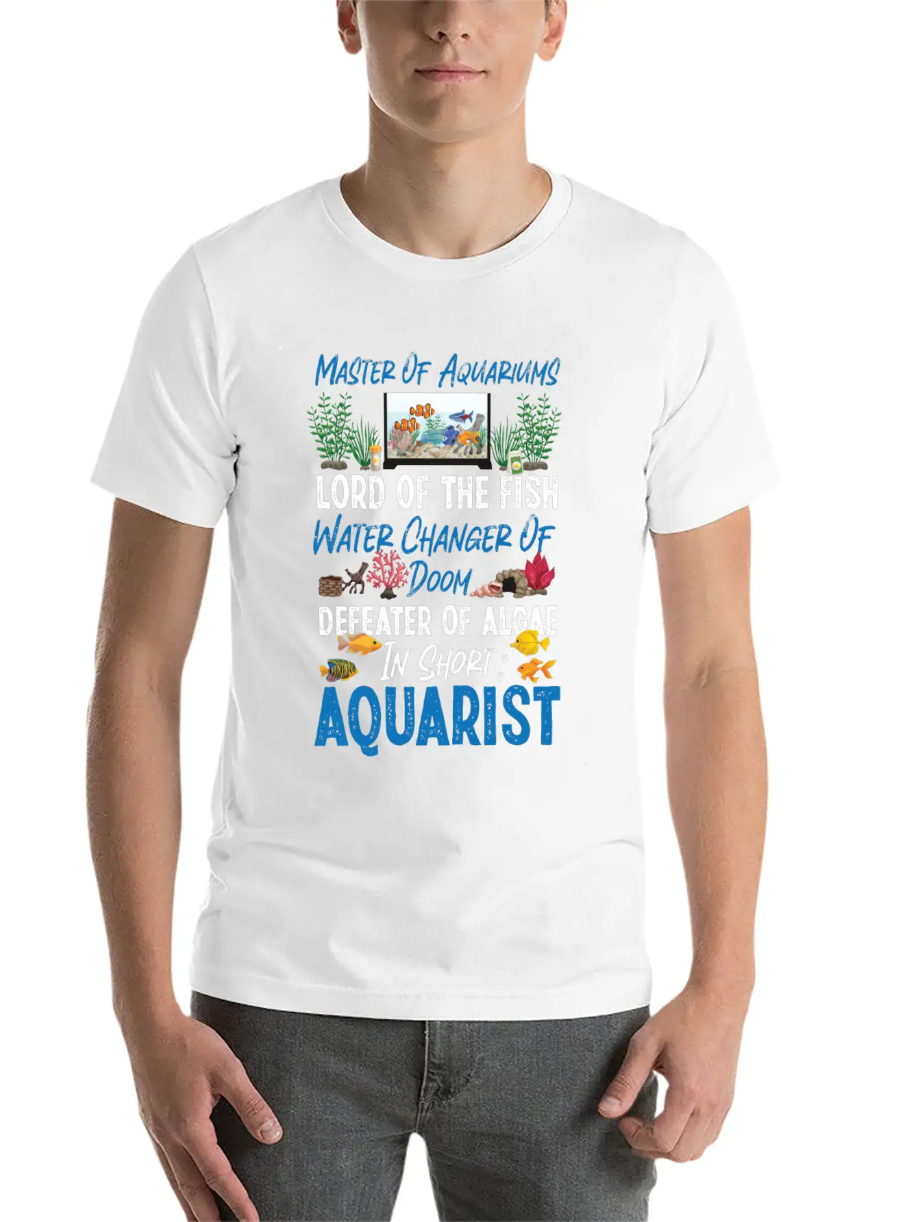 Saltwater Aquarium Master Of Unisex Casual T-Shirt – Clean Design For Daily Comfort