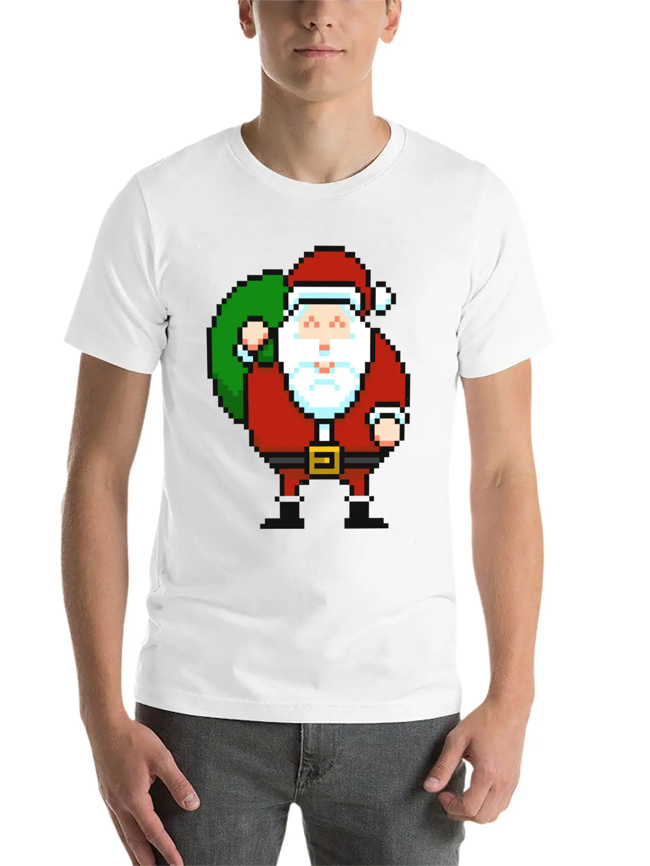 Santa_claus Lightweight Cotton T-Shirt – Daily Comfort Graphic Shirt