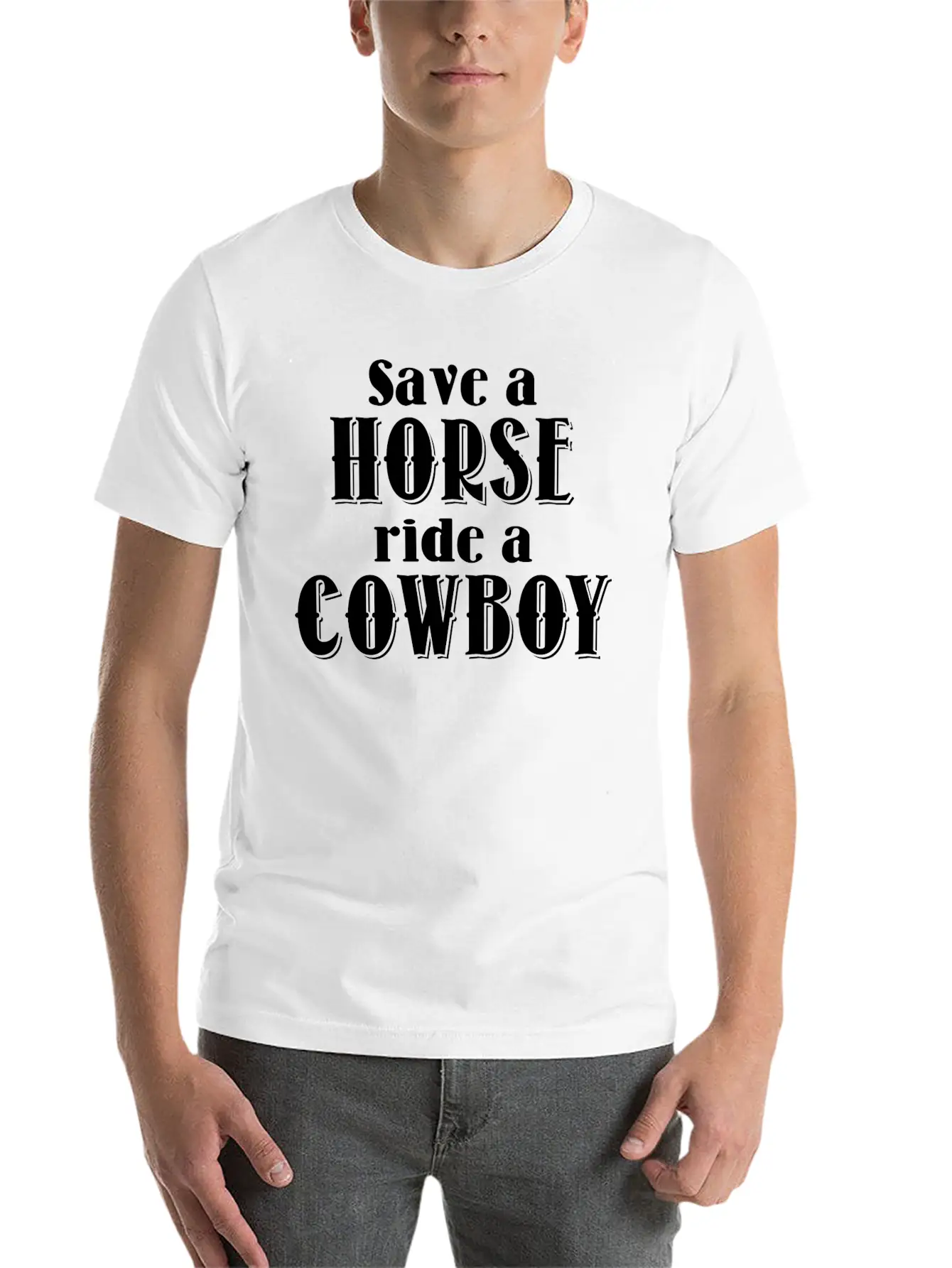 Save A Horse Relaxed Everyday Tee – Lightweight And Durable Cotton