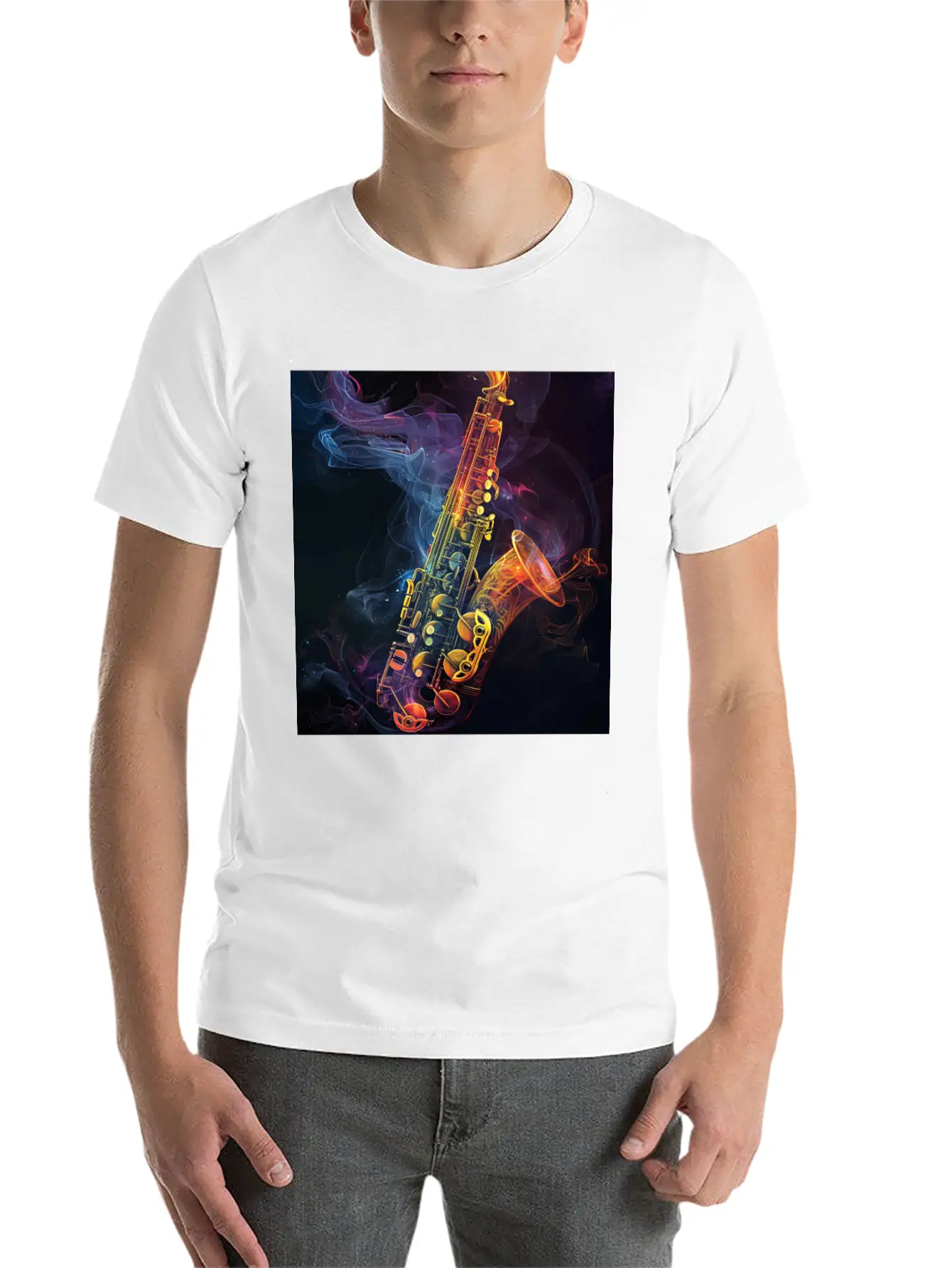 Saxophone Soft Cotton Short Sleeve Tee – Unisex Wardrobe Staple