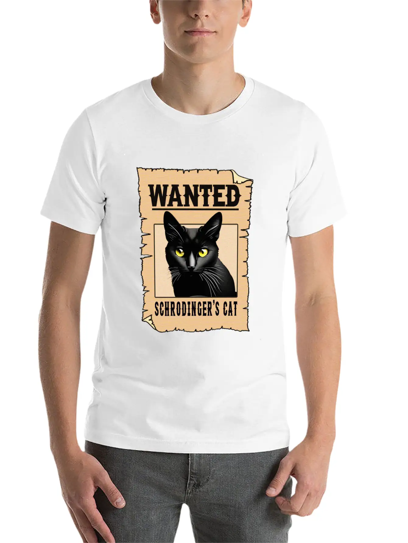 Schrodinger Cat Lightweight Cotton T-Shirt – Daily Comfort Graphic Shirt