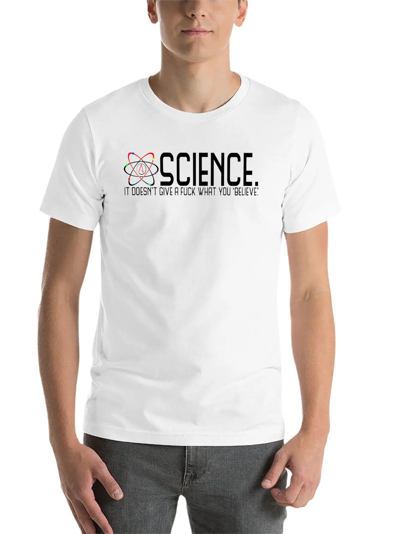 Science Doesn't Give A Fuck Essential Cotton Tee For Daily Outfits – Unisex Style