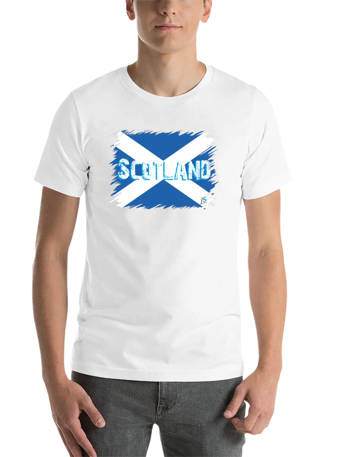Scottish Flag 2 Soft Cotton Short Sleeve Tee – Unisex Wardrobe Staple