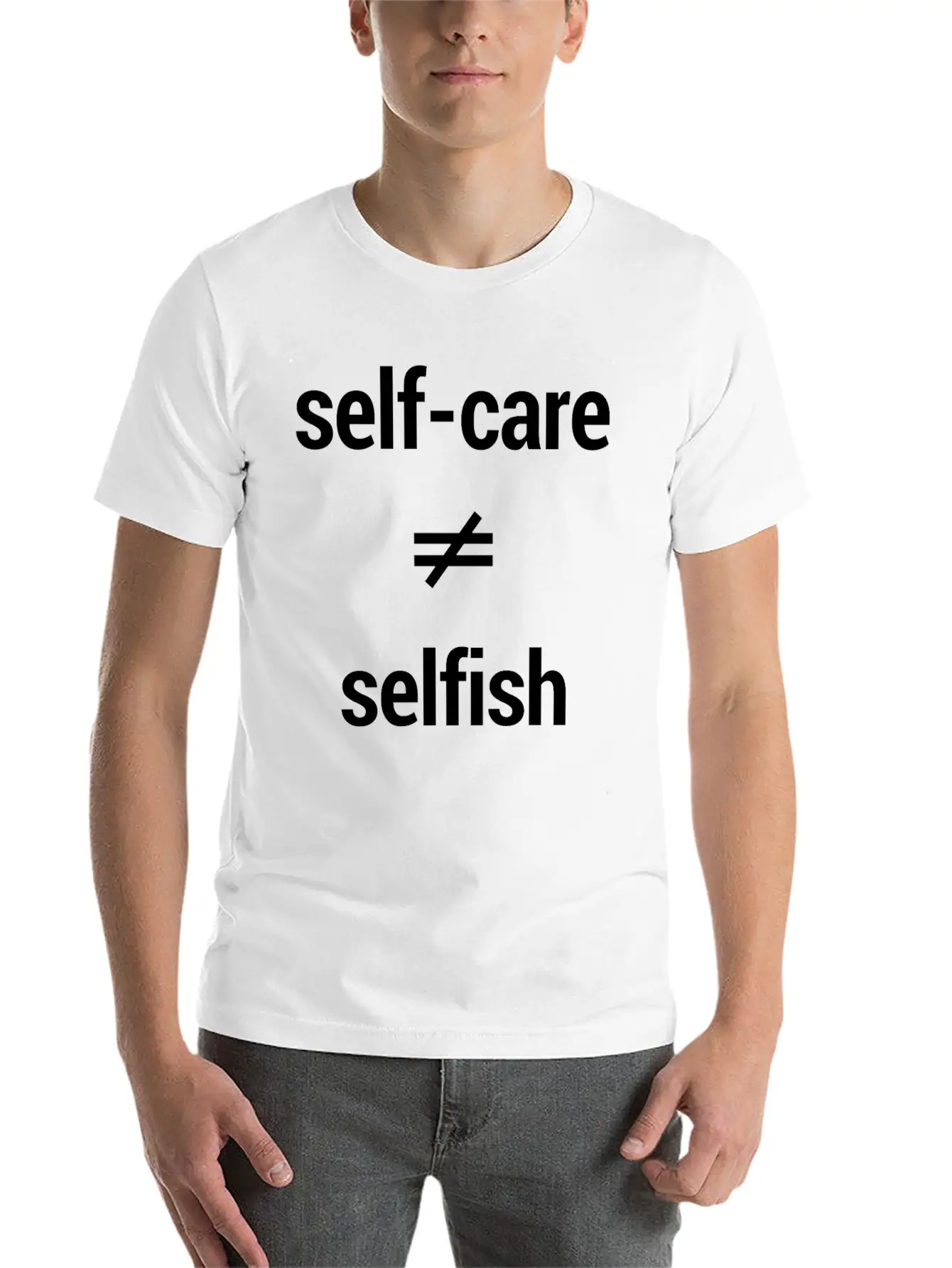 Self Care Is Not Selfish Mental Health Classic Fit Graphic Tee For Daily Comfort – Unisex Cotton Shirt