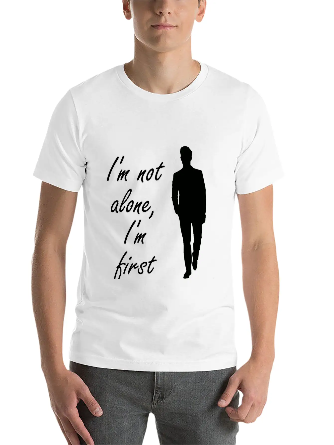Single But Not Alone Gift Idea Lightweight Cotton T-Shirt – Daily Comfort Graphic Shirt