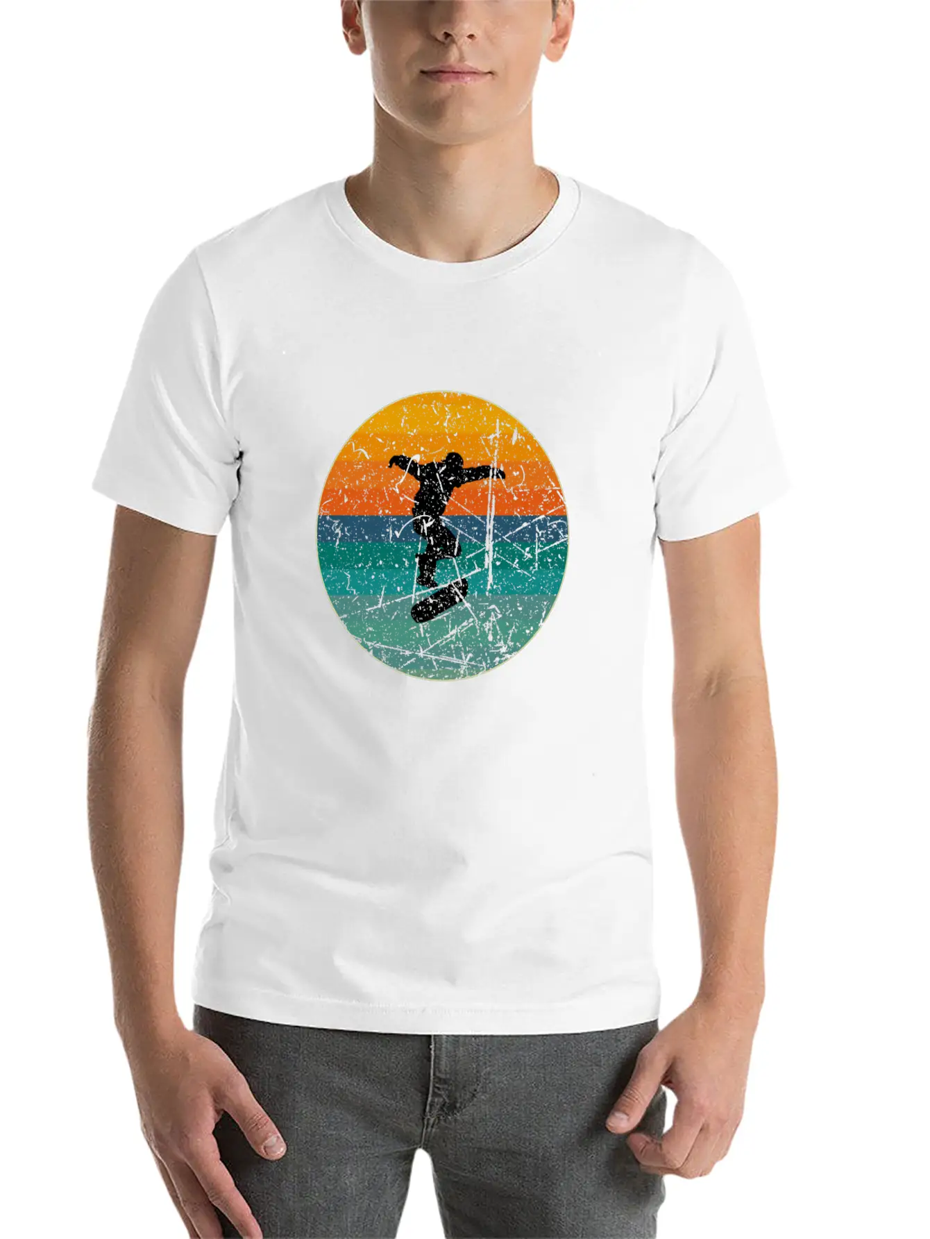 Skater Comfortable Minimalist Graphic Tee – Summer Style Essential