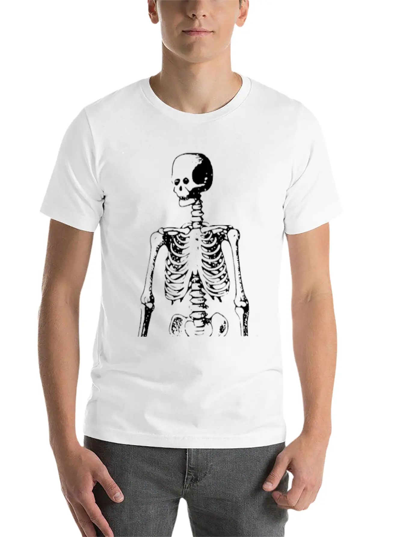 Skeleton Relaxed Everyday Tee – Lightweight And Durable Cotton