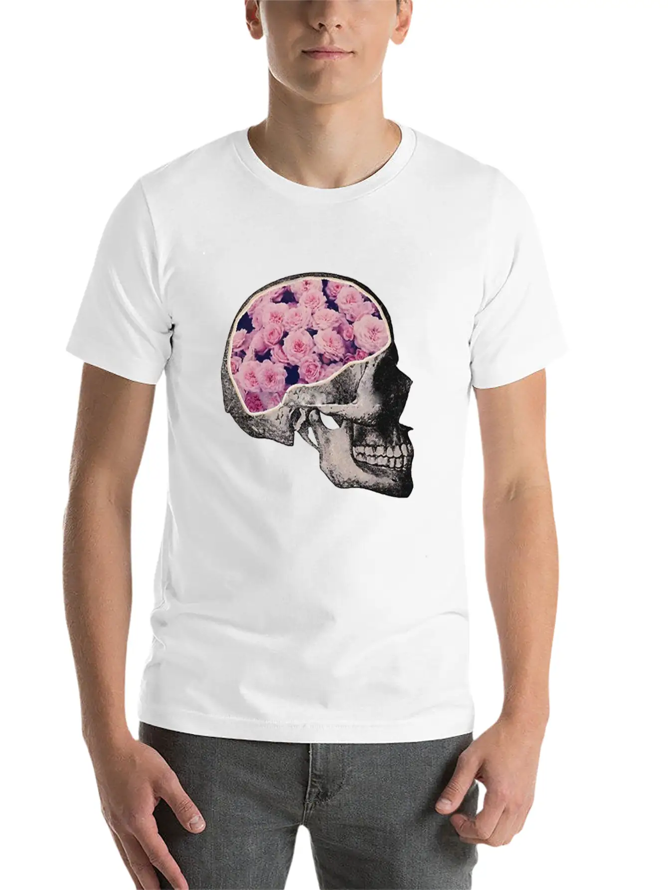 Skull Classic Fit Graphic Tee For Daily Comfort – Unisex Cotton Shirt
