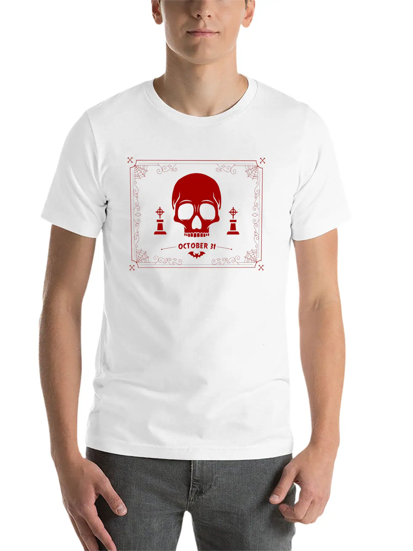 Skull Deamon Classic Fit Graphic Tee For Daily Comfort – Unisex Cotton Shirt