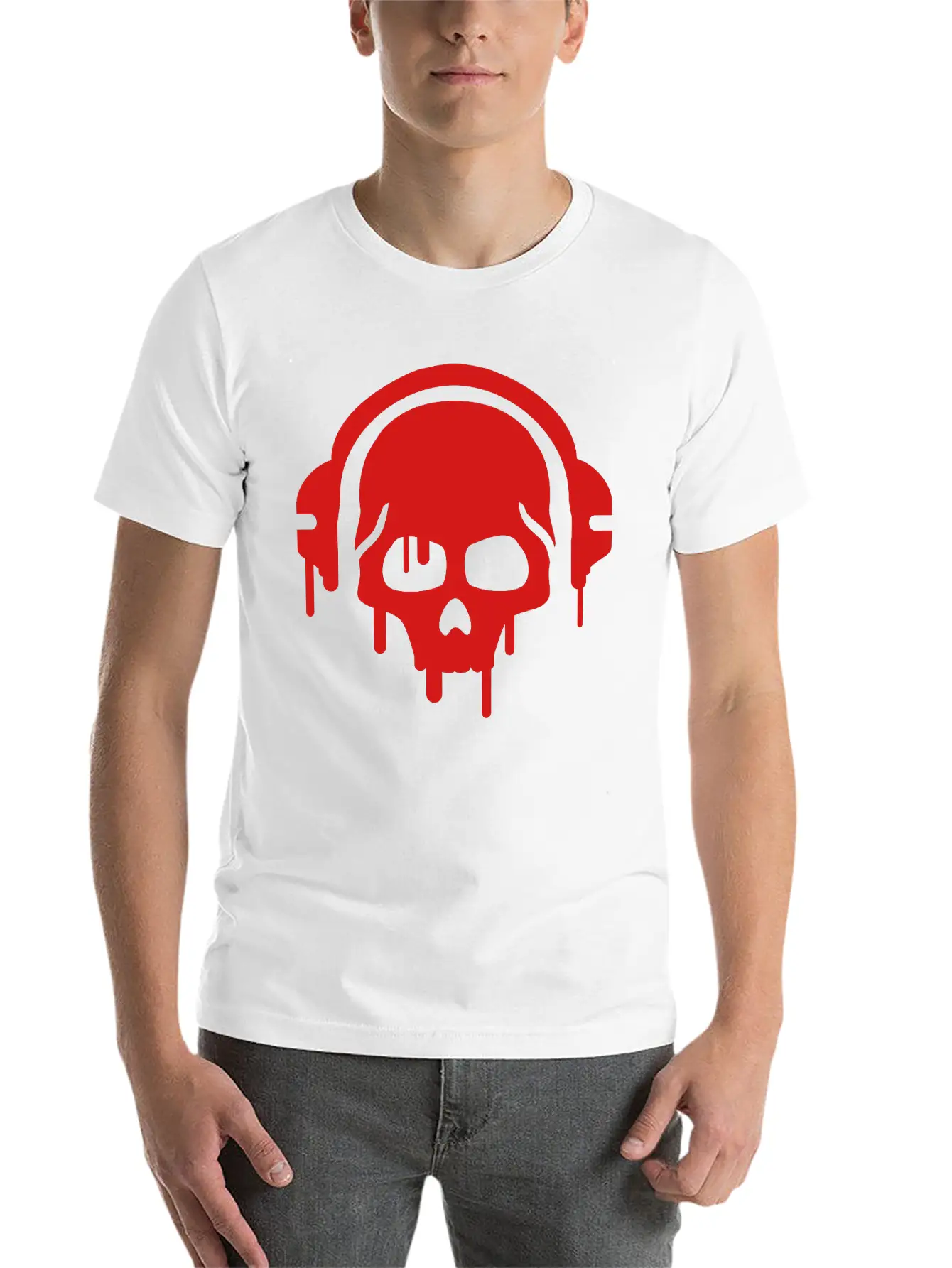 Skull_paint__f1 Relaxed Everyday Tee – Lightweight And Durable Cotton