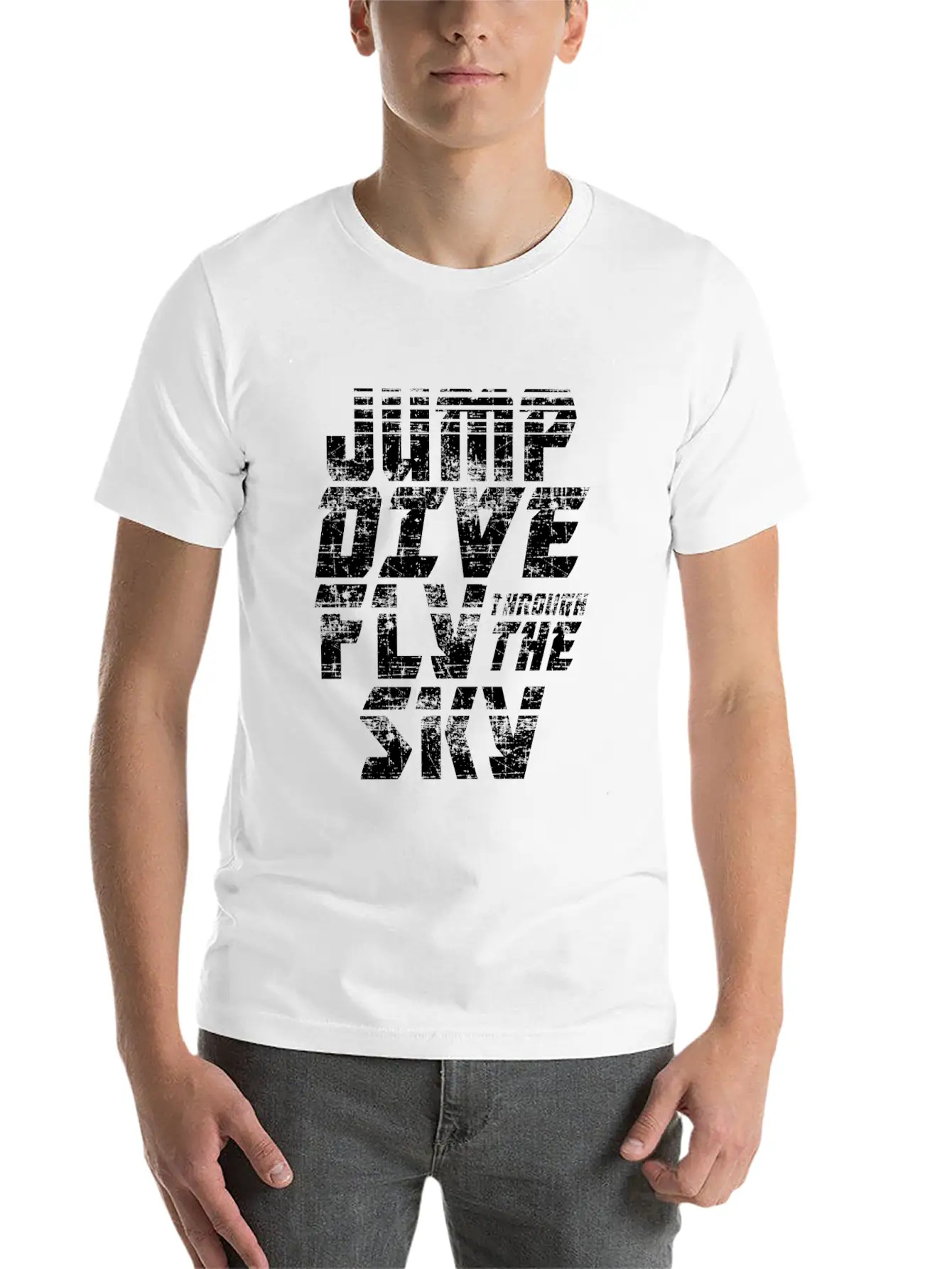 Skydiving Jump Dive Fly Through The Sky Relaxed Everyday Tee – Lightweight And Durable Cotton