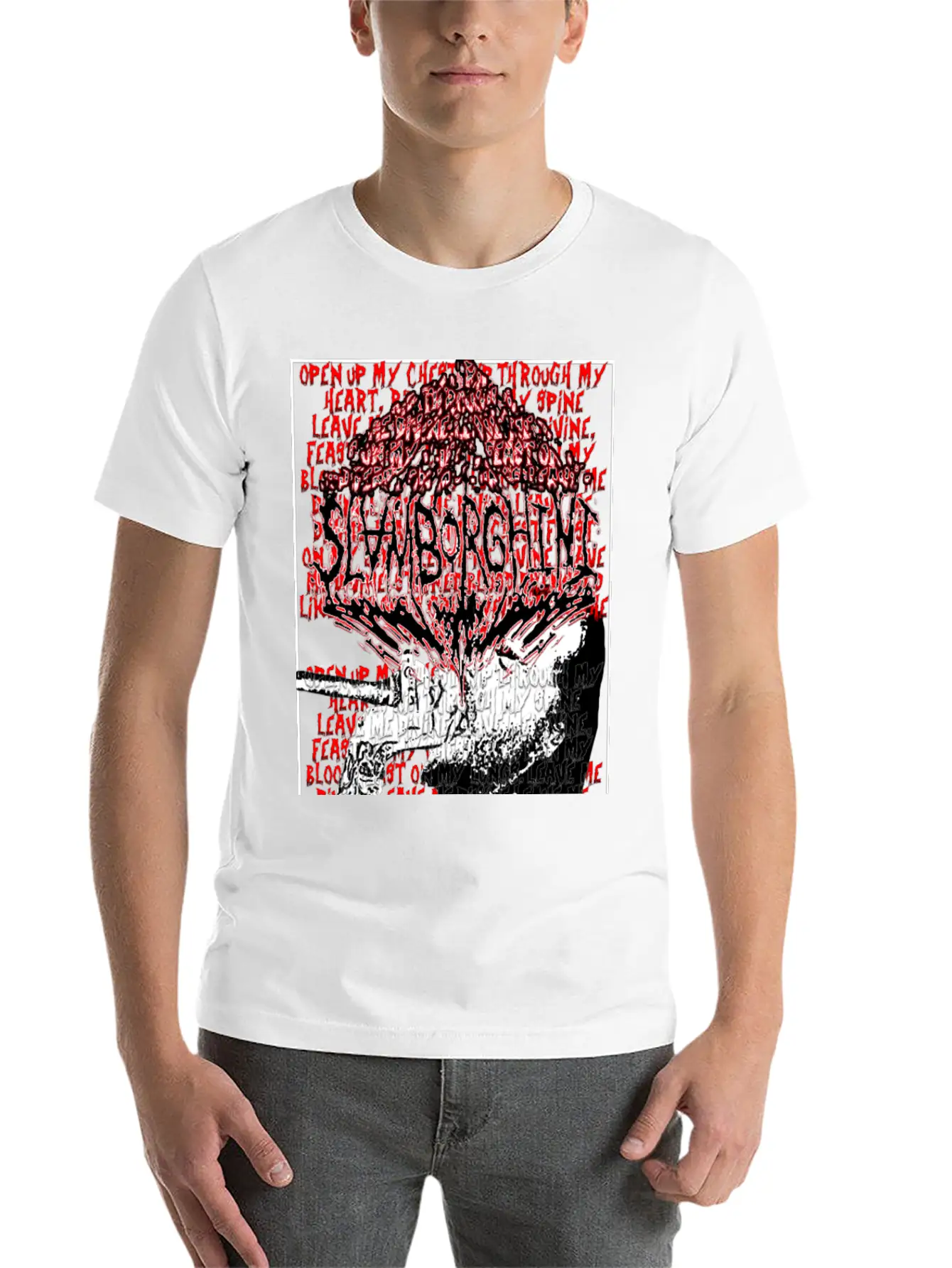 Slamborghini Disregarded Divinity Lyric T-Shirt Classic Fit Graphic Tee For Daily Comfort – Unisex Cotton Shirt